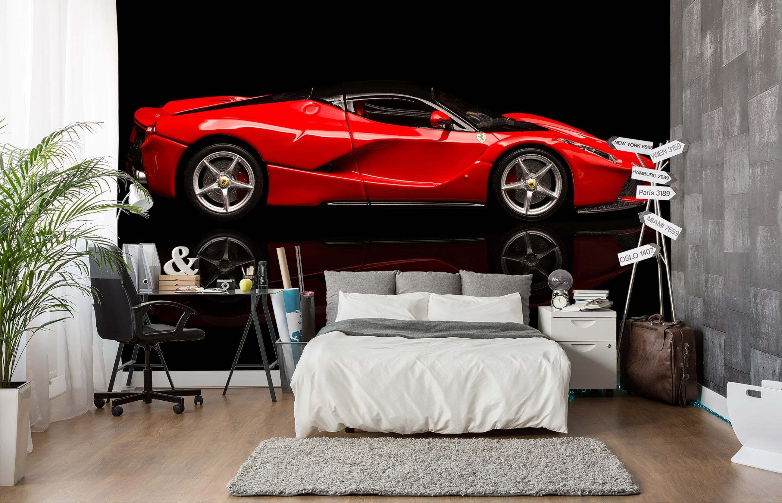 3D Sports Car Reflection 628 Wallpaper AJ Wallpaper 2