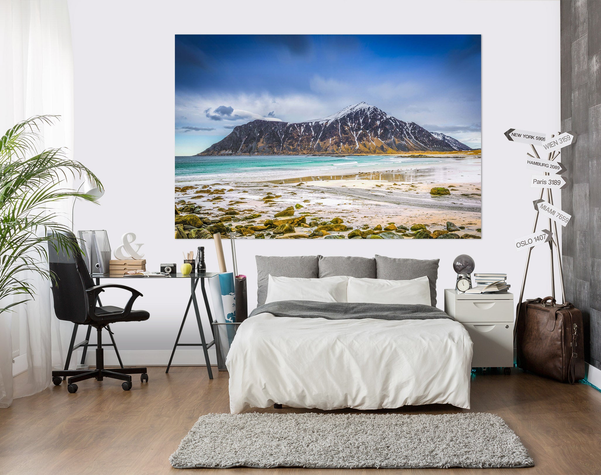 3D Green Sea 187 Marco Carmassi Wall Sticker