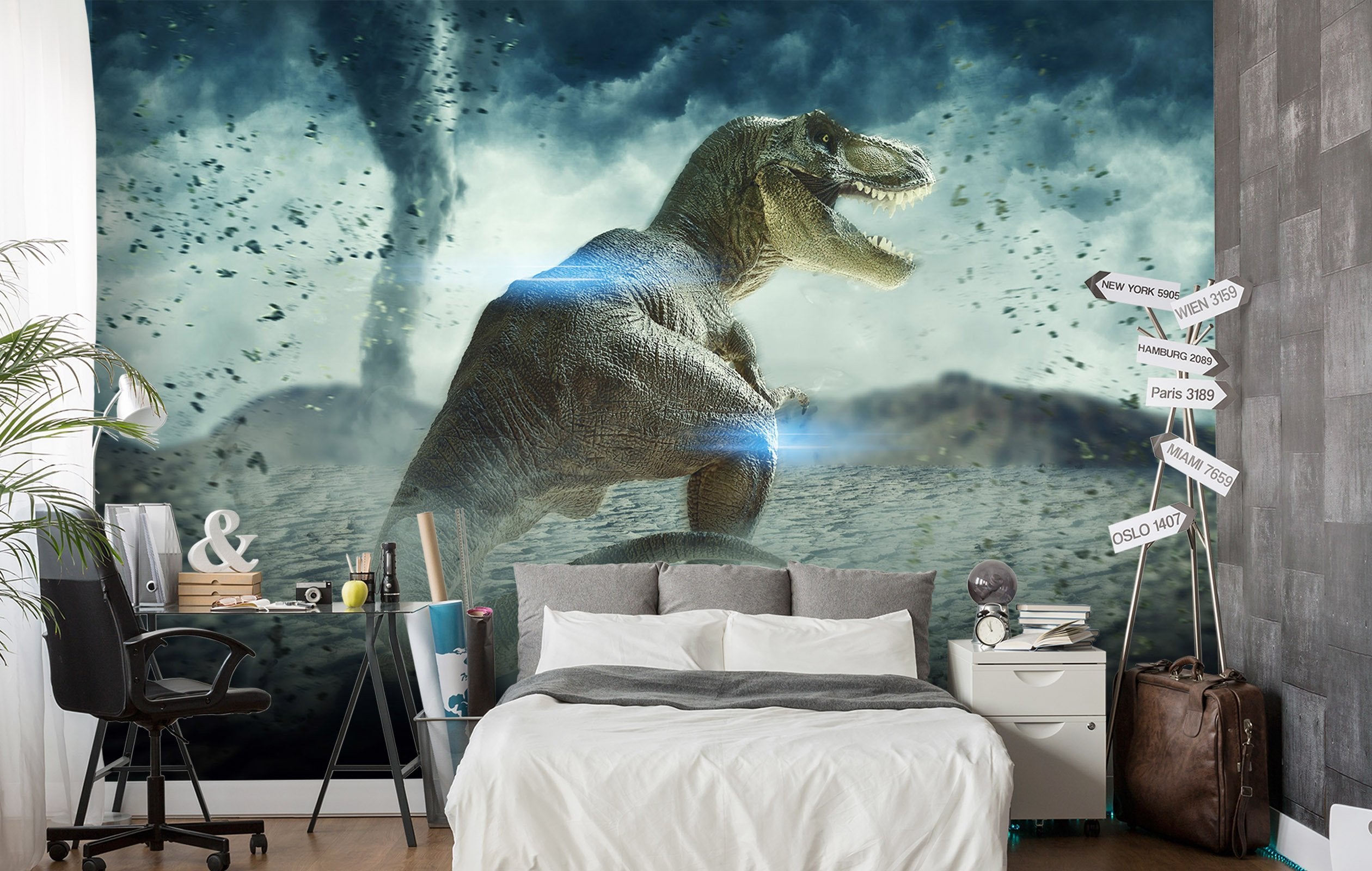 3D Tornado Tyrannosaurus Rex 190 Wallpaper AJ Wallpaper