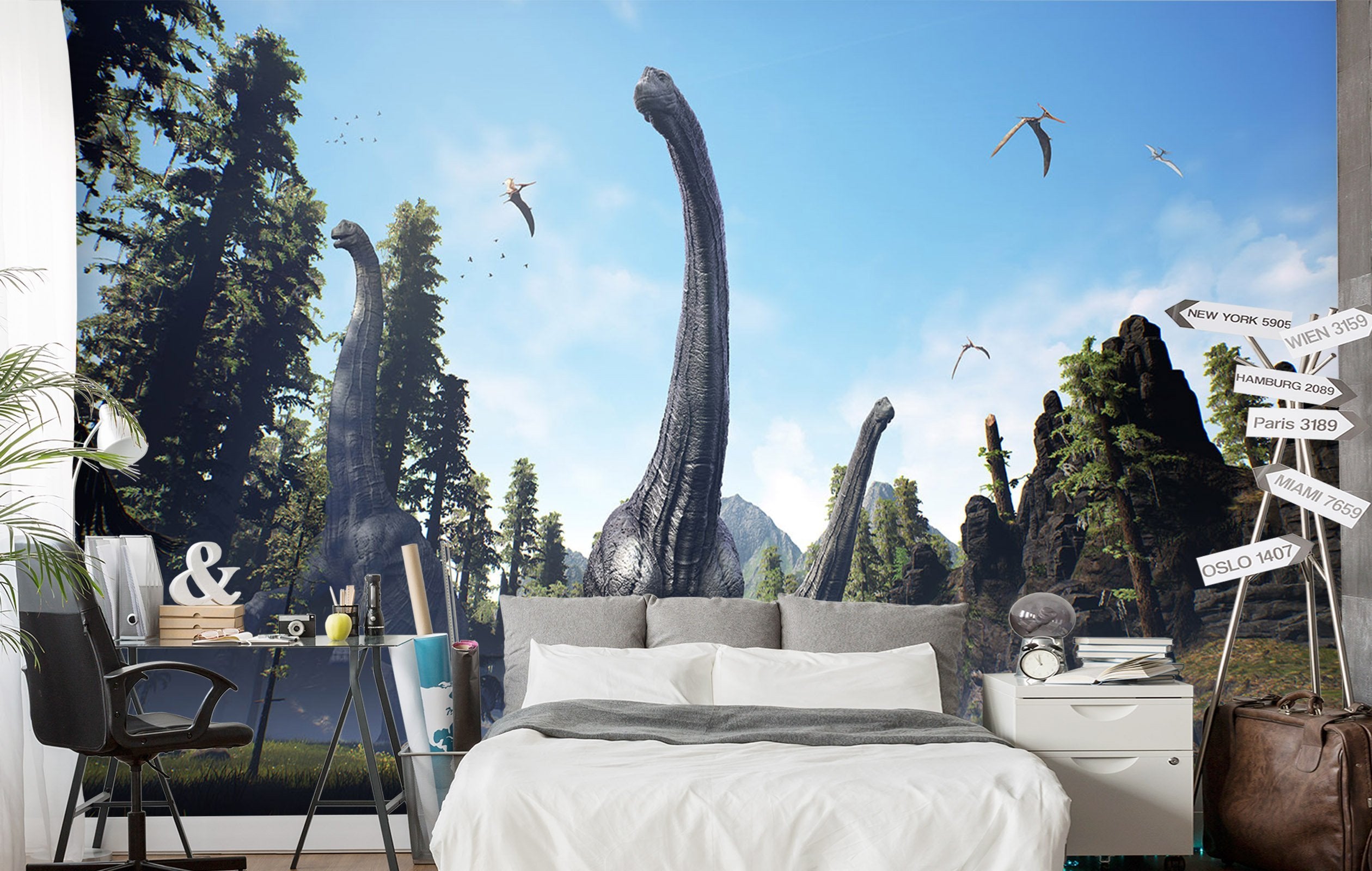 3D Long Necked Dragon 166 Wallpaper AJ Wallpaper