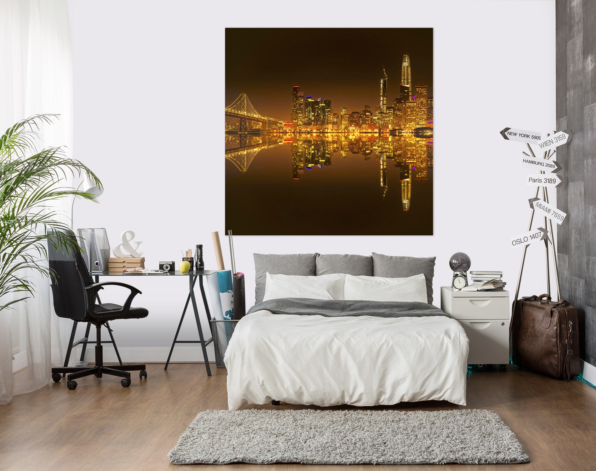 3D Golden Heart 130 Marco Carmassi Wall Sticker