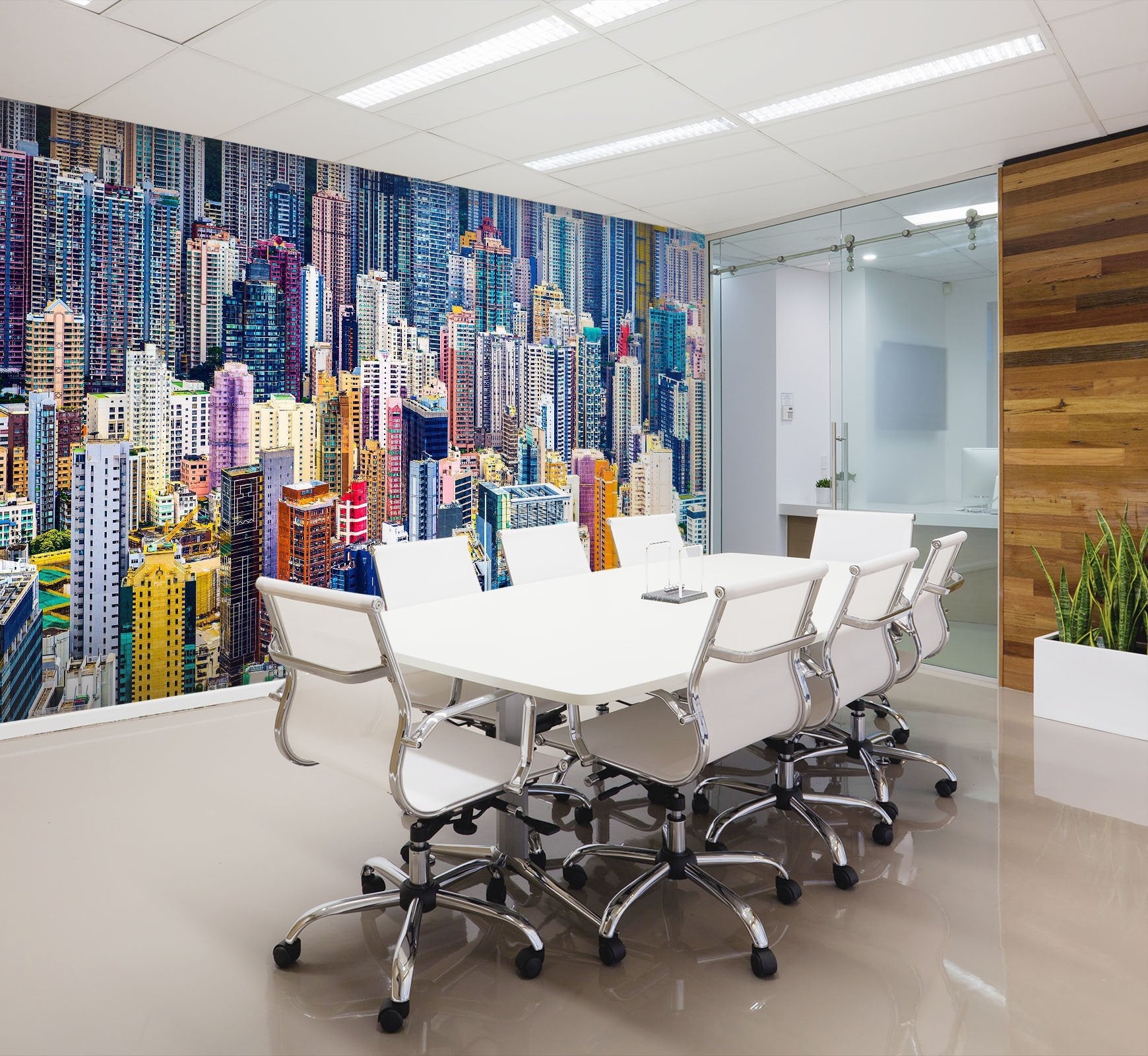 3D Colorful City Buildings 15 Wall Murals Wallpaper AJ Wallpaper