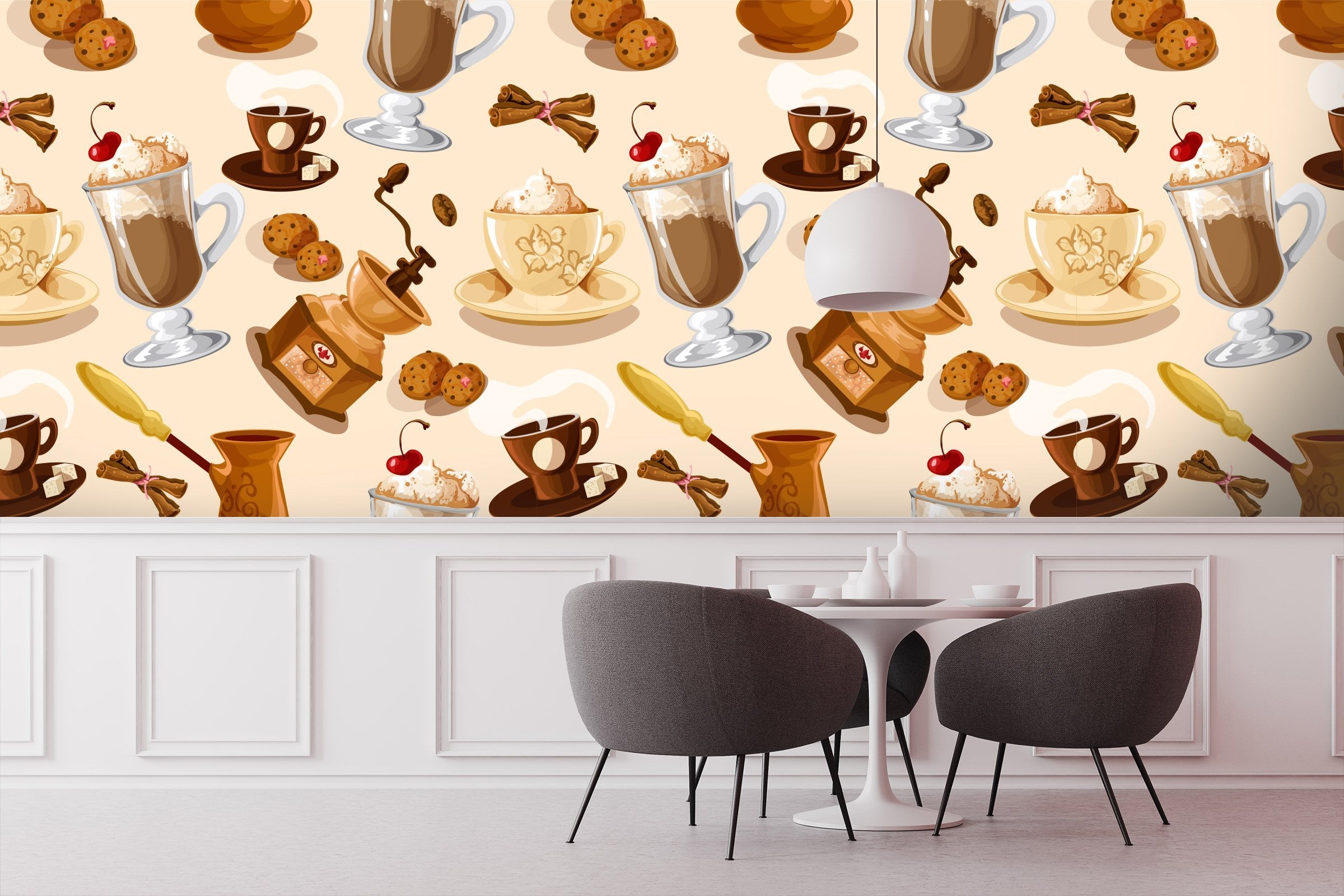 3D Coffee Ice Cream 113 Wallpaper AJ Wallpaper 2