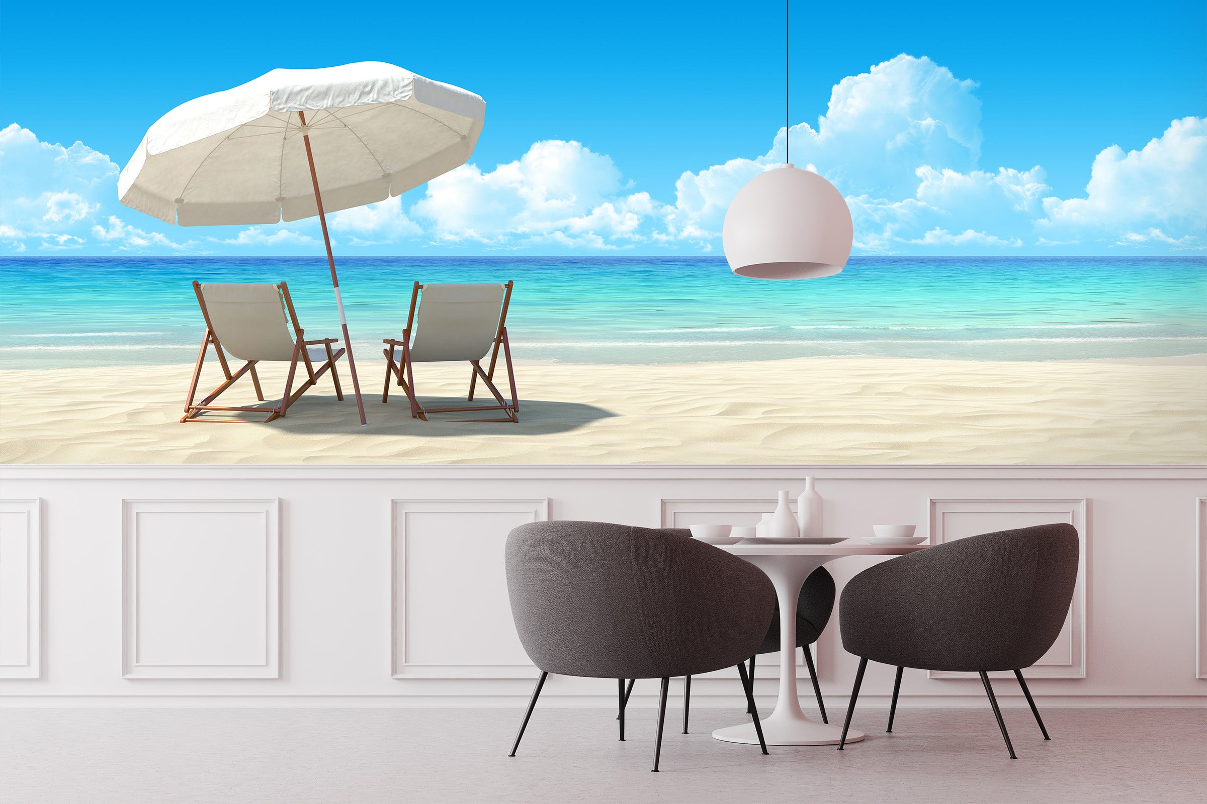 3D Beach Chair 2020 Wall Murals