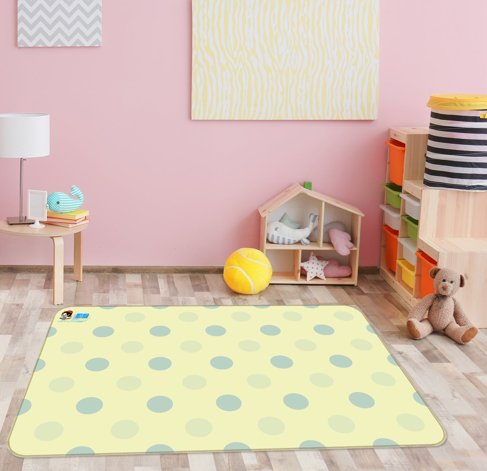 3D Polka Dots 9891 Kasumi Loffler Rug Non Slip Rug Mat