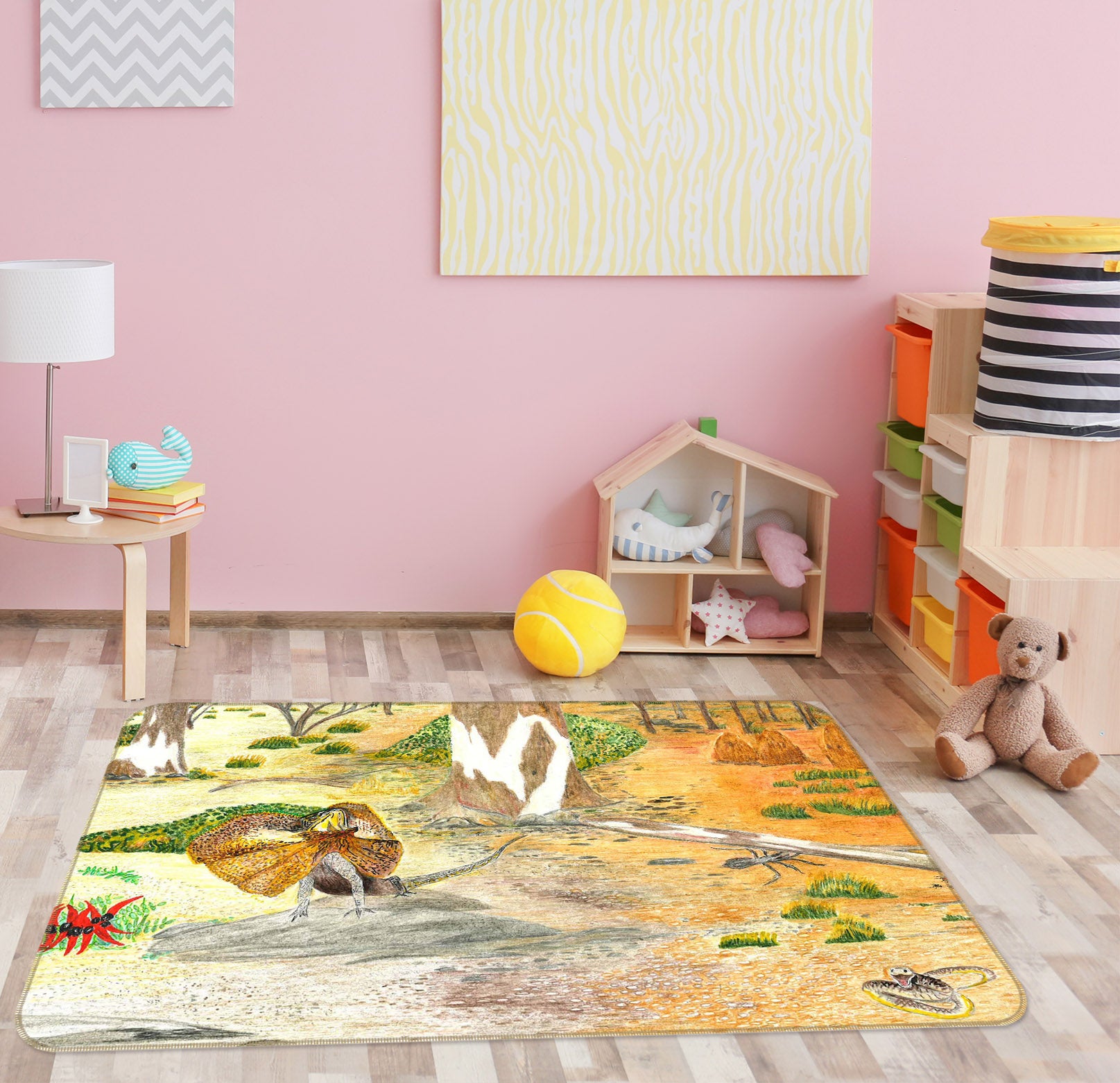 3D Dusk Grassland 1509 Michael Sewell Rug Non Slip Rug Mat