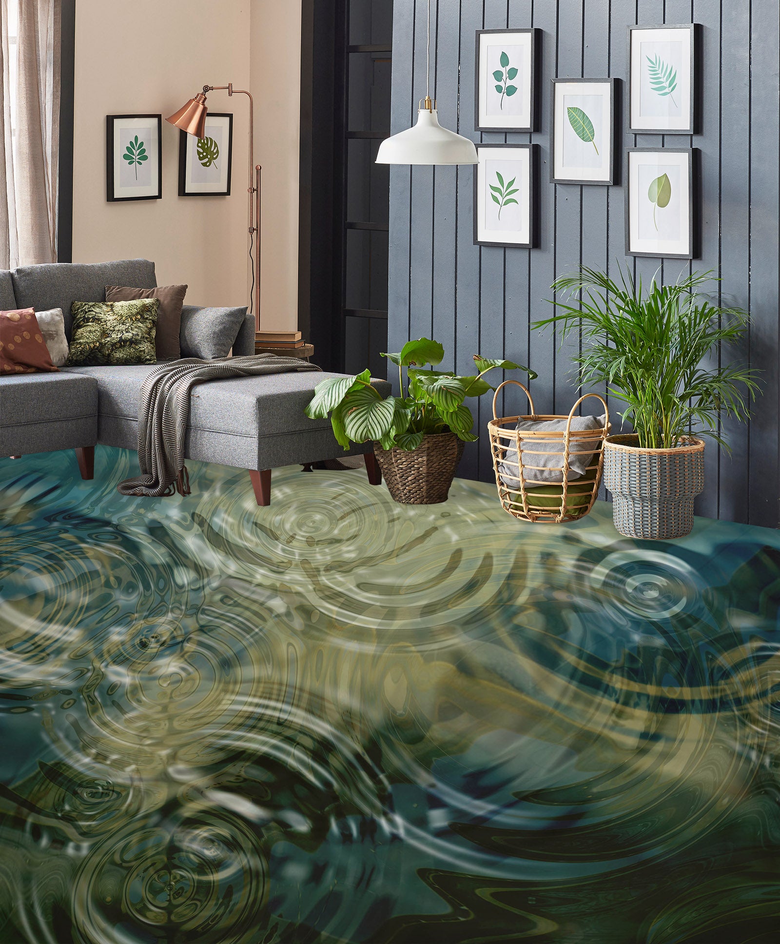 3D Ripple Art 316 Floor Mural Wallpaper Murals Rug & Mat Print Epoxy waterproof bath floor