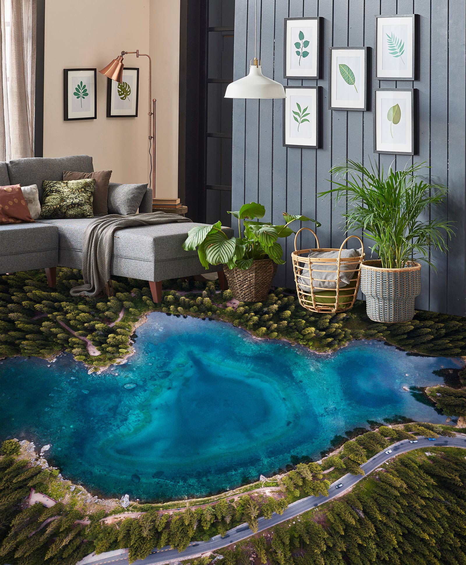 3D Tall Woods 166 Floor Mural Wallpaper Murals Rug & Mat Print Epoxy waterproof bath floor