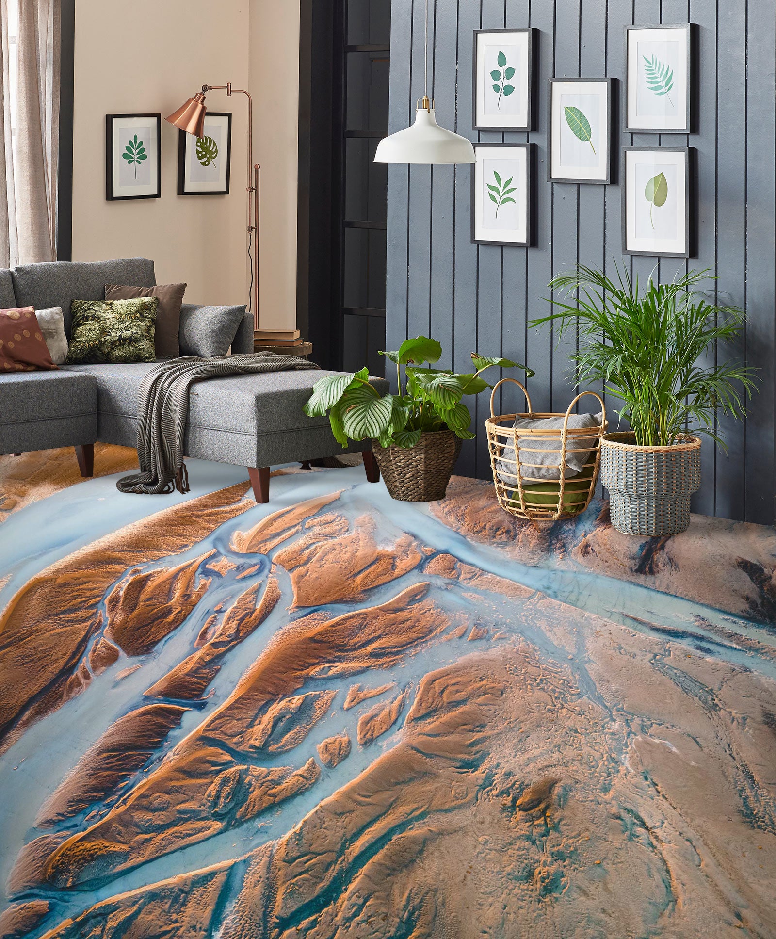 3D Gully Nature 480 Floor Mural Wallpaper Murals Rug & Mat Print Epoxy waterproof bath floor