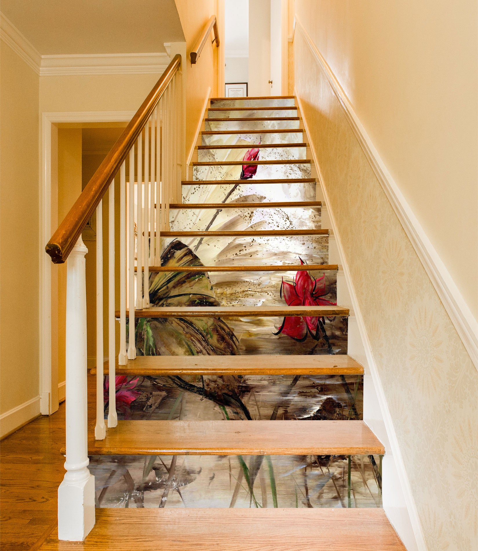 3D Decay In Full Bloom 068 Stair Risers