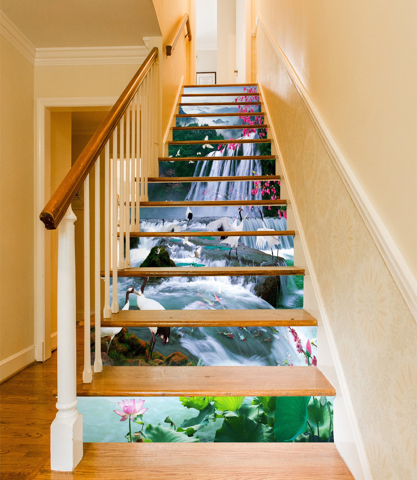 3D Landscape Picture Scroll 035 Stair Risers