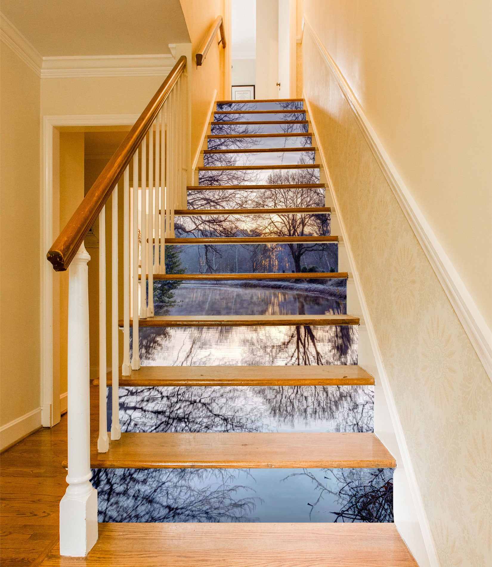 3D Tree River Shadow 10949 Assaf Frank Stair Risers