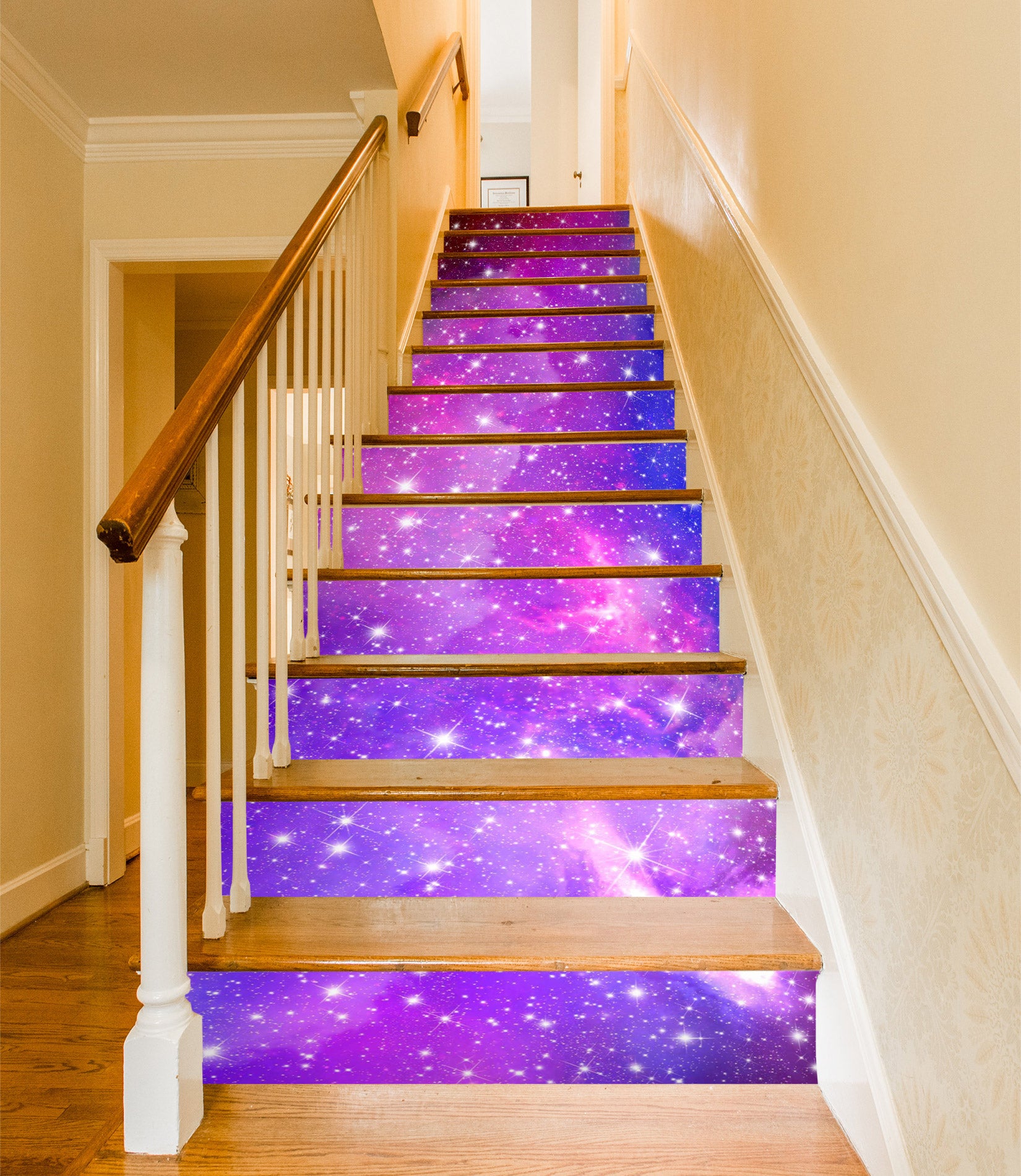3D Dreamy And Beautiful Galaxy 185 Stair Risers