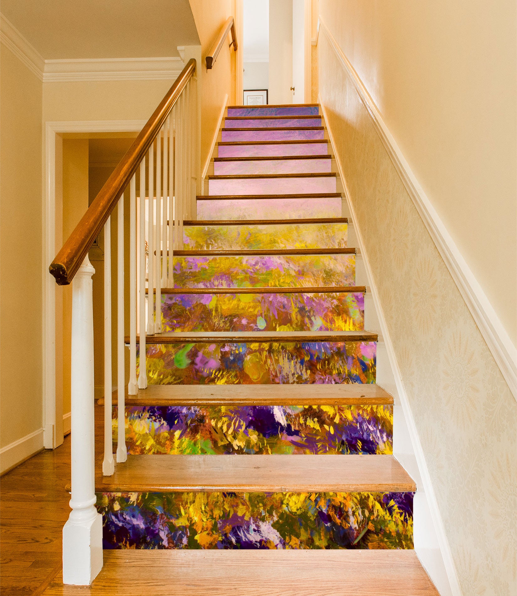 3D Dreamy Warm World 503 Stair Risers