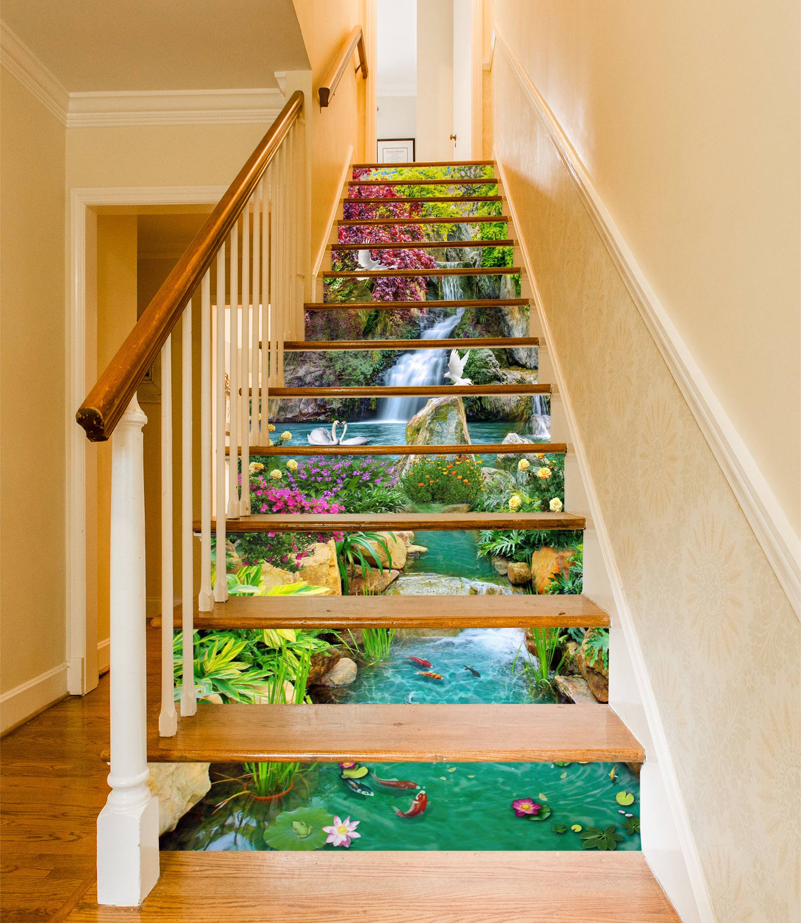 3D Picturesque Scenery 043 Stair Risers