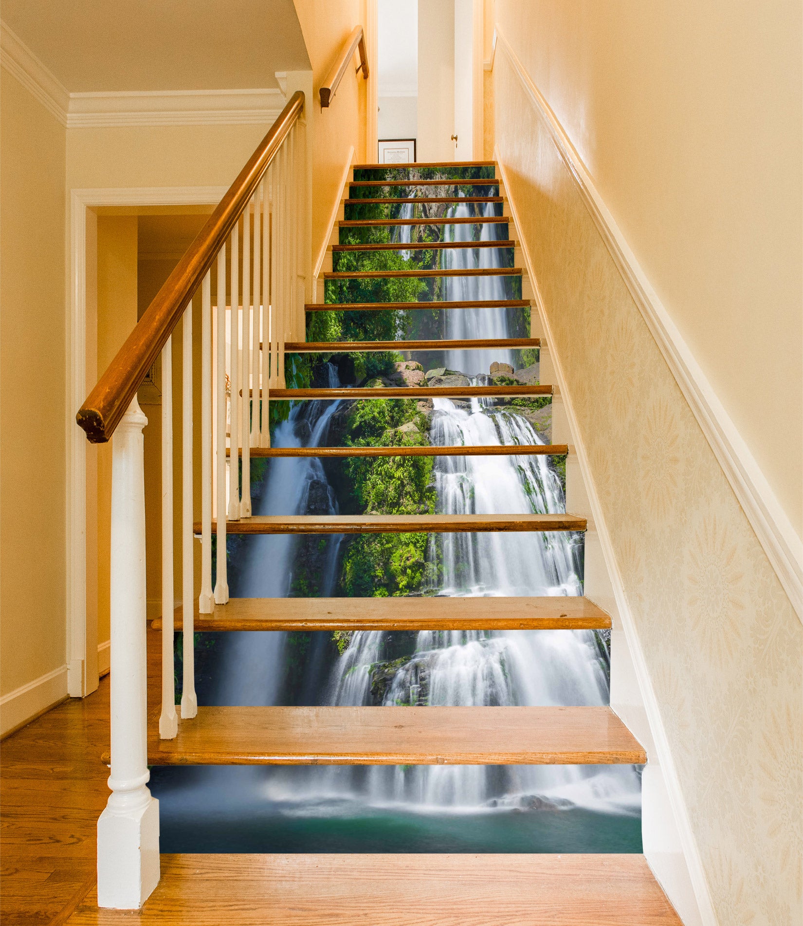 3D Pentium Of The Waterfall 374 Stair Risers