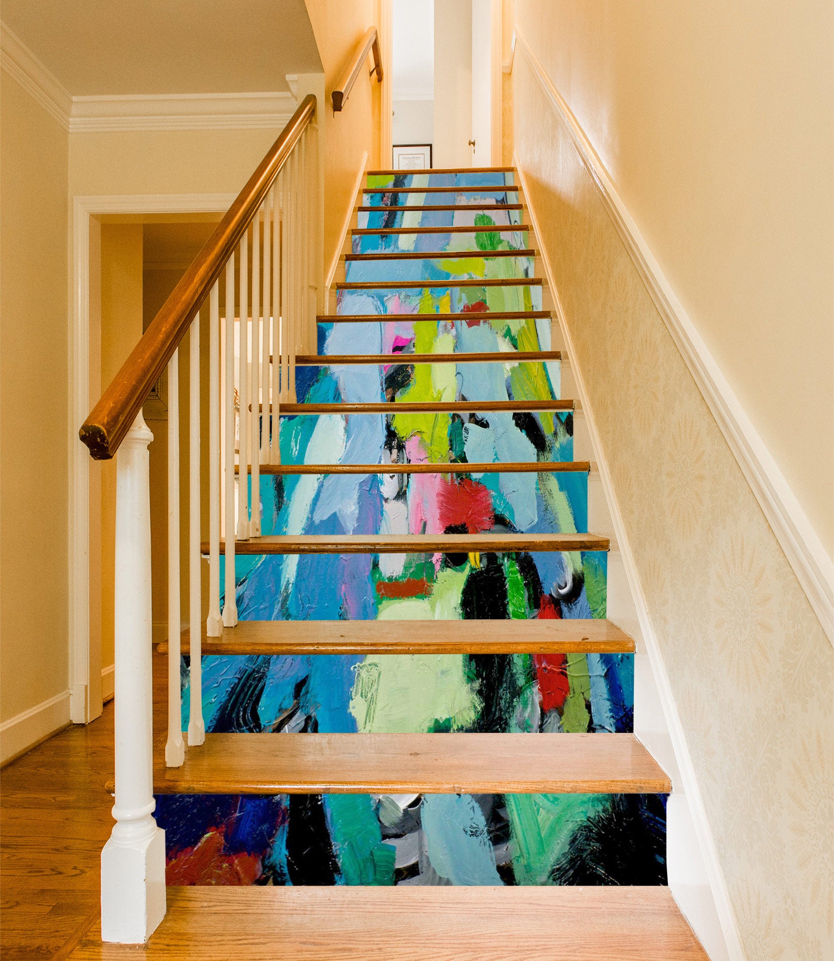 3D Color Pigment Pattern 89224 Allan P. Friedlander Stair Risers