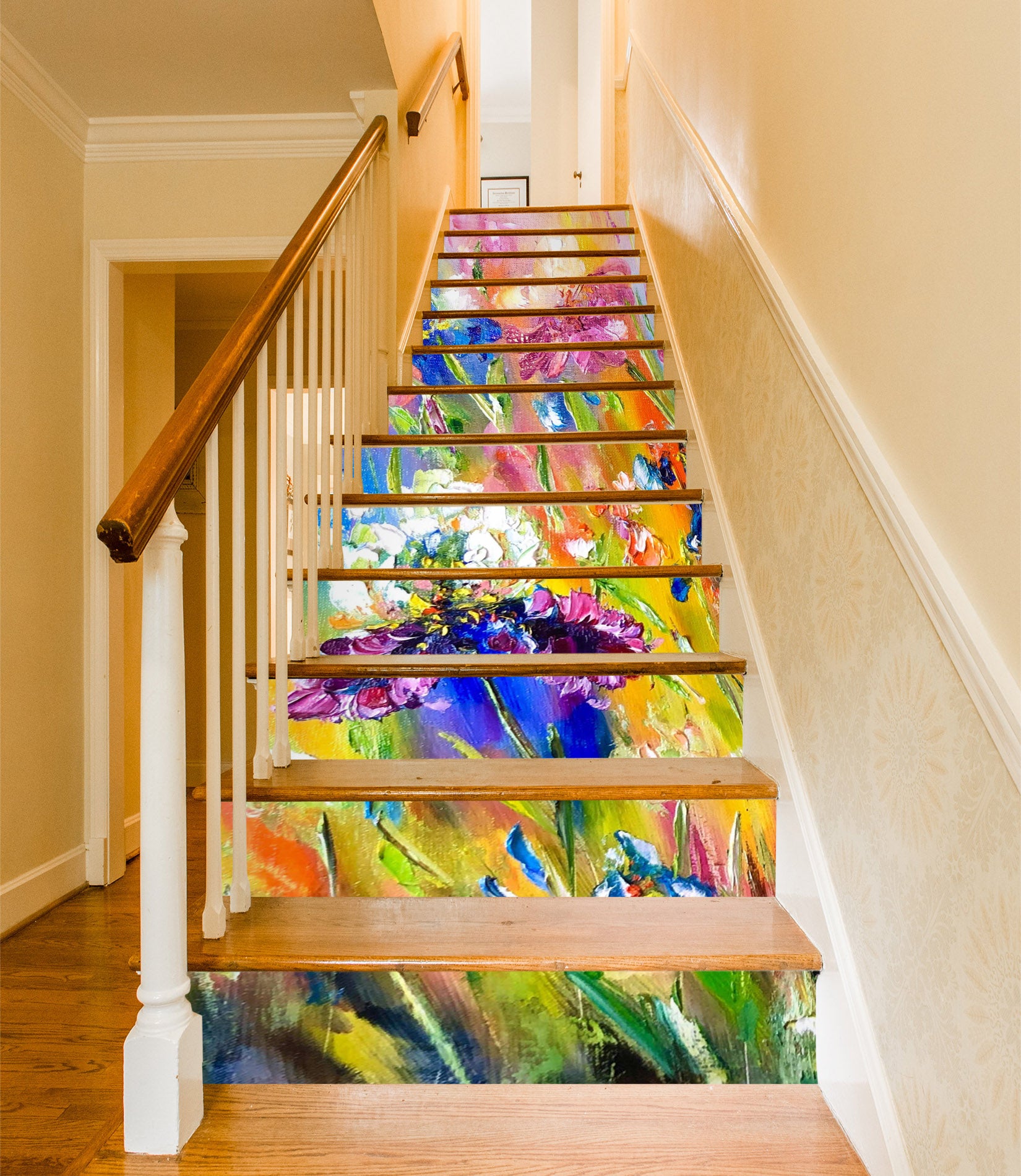 3D Watercolor Bouquet 2170 Skromova Marina Stair Risers