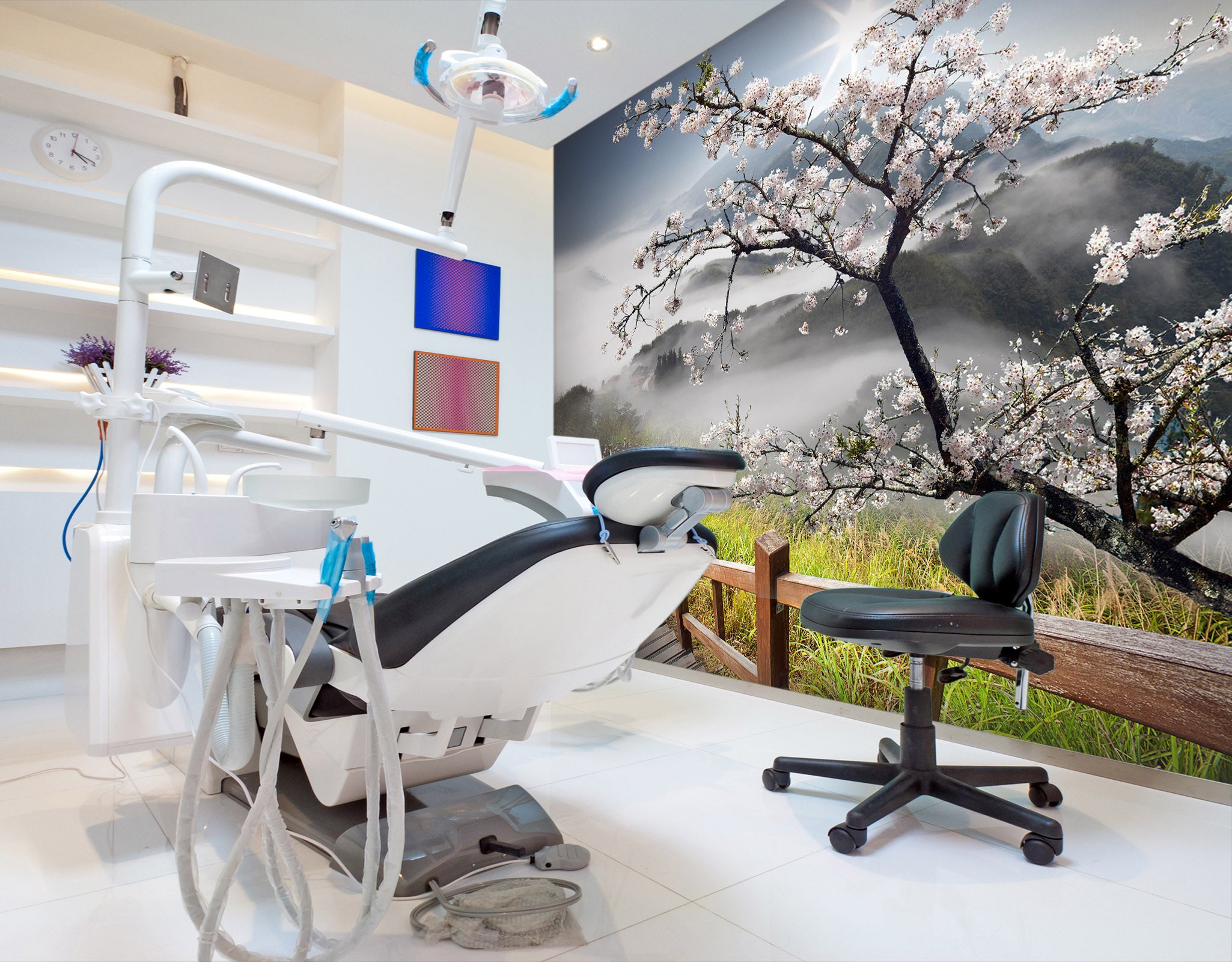 3D Stair Mountain 060 Wall Murals