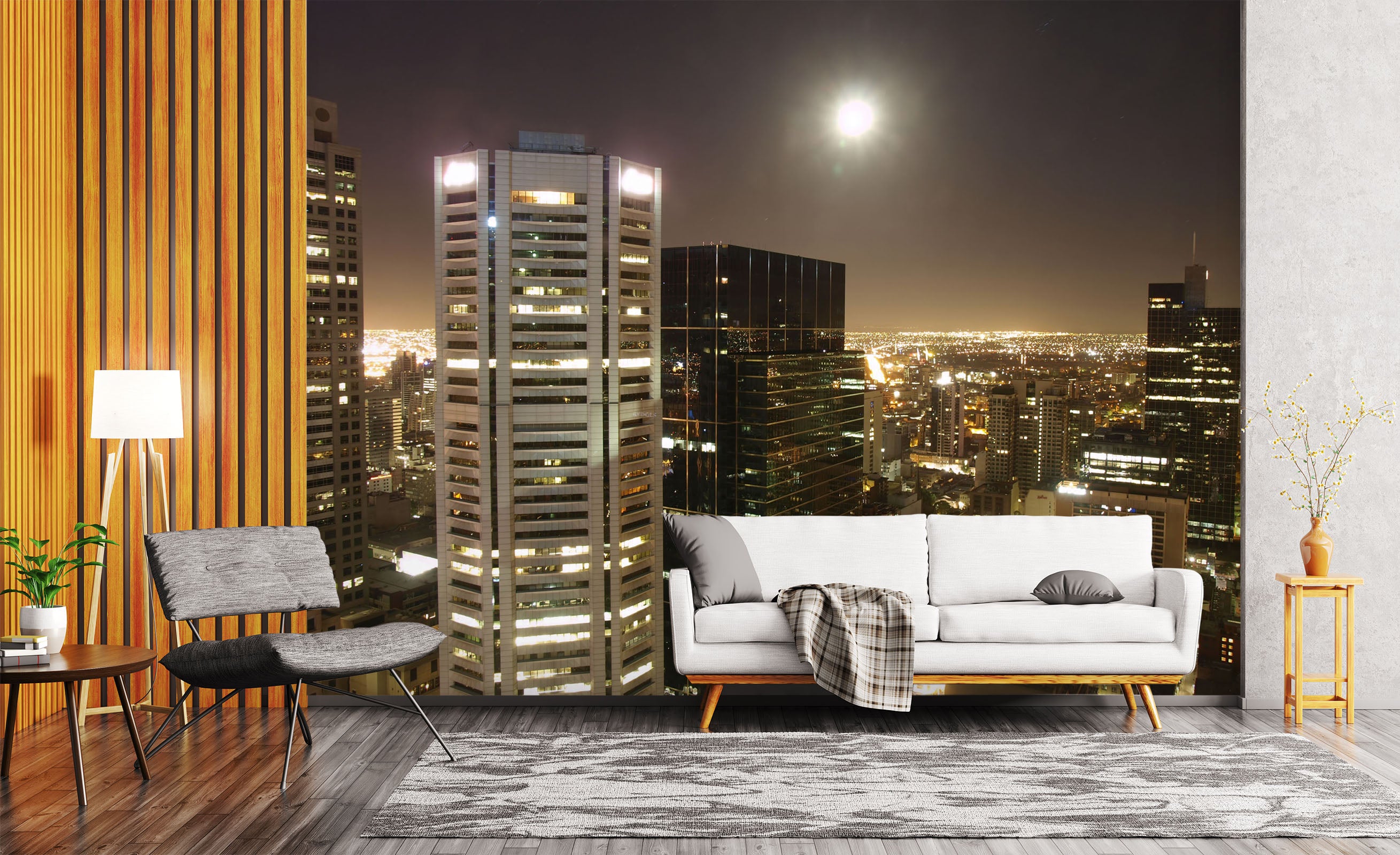 3D Night City 1416 Wall Murals