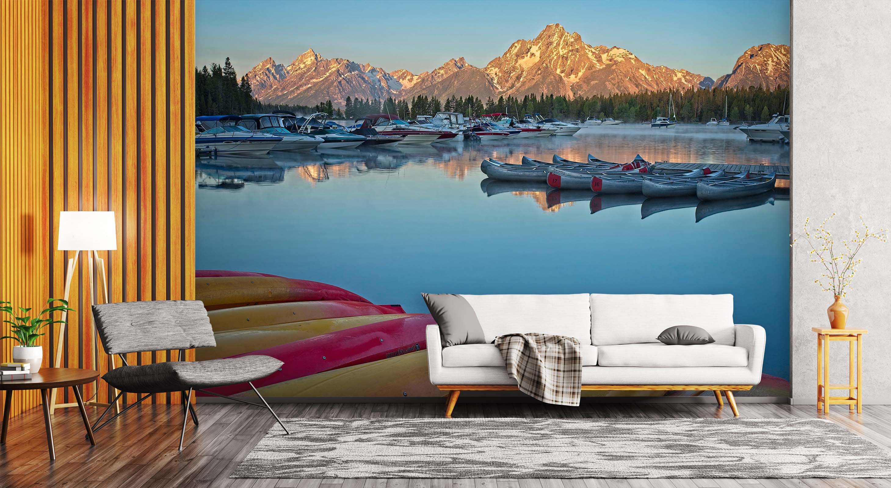 3D Shanshui Villa 127 Kathy Barefield Wall Mural Wall Murals