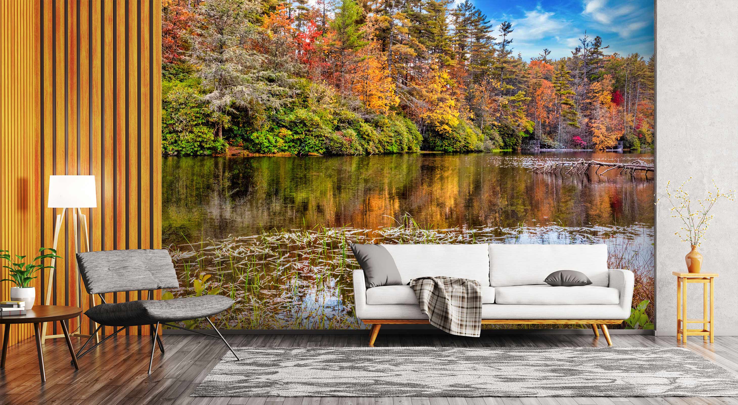 3D Forest River 5248 Beth Sheridan Wall Mural Wall Murals