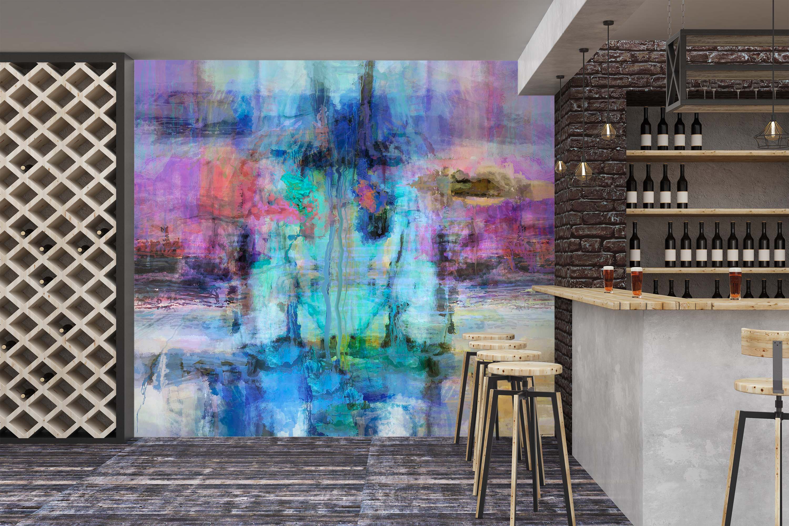 3D Painted Pattern 1520 Michael Tienhaara Wall Mural Wall Murals