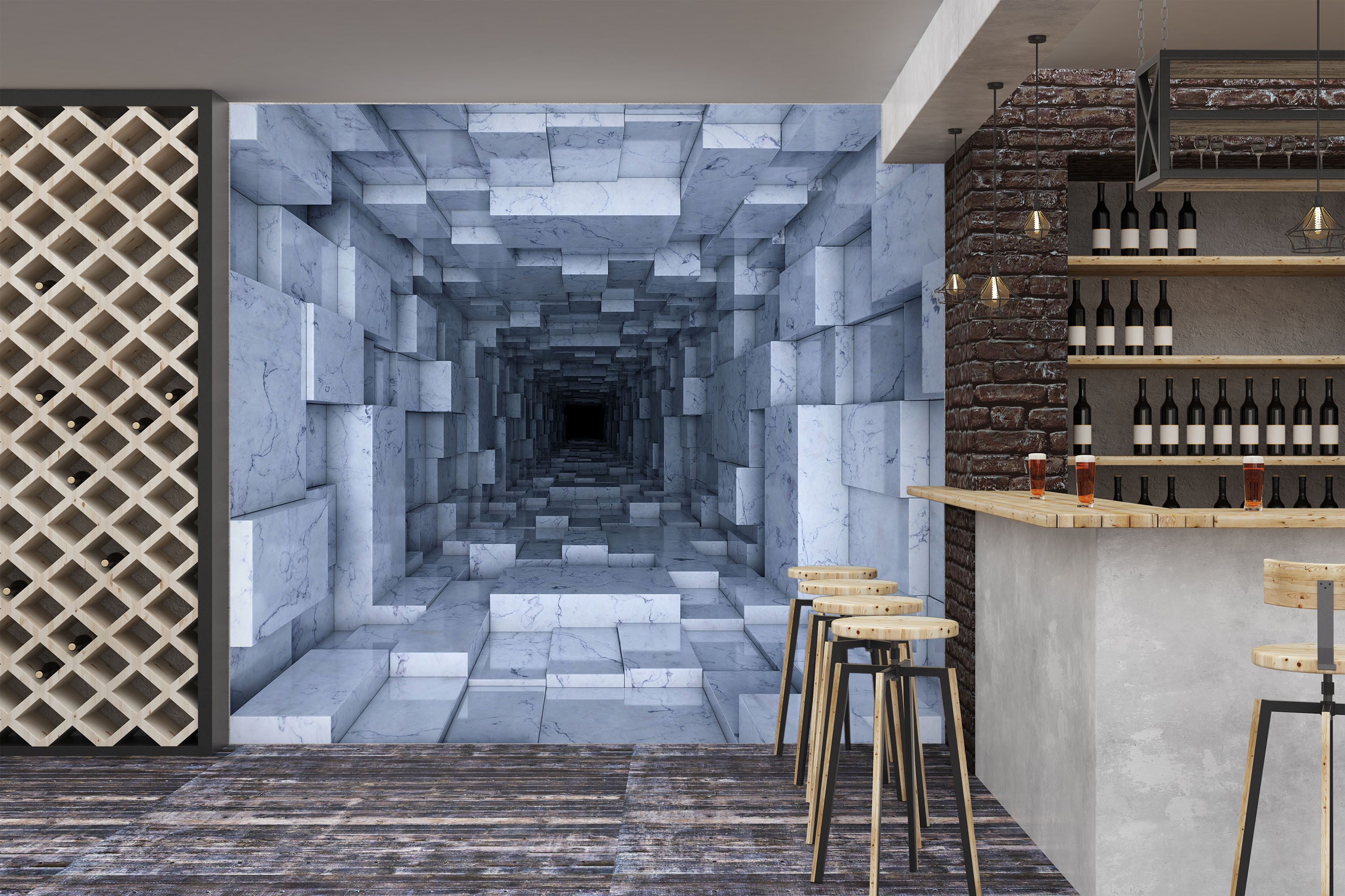 3D Rubiks Cube 1507 Wall Murals