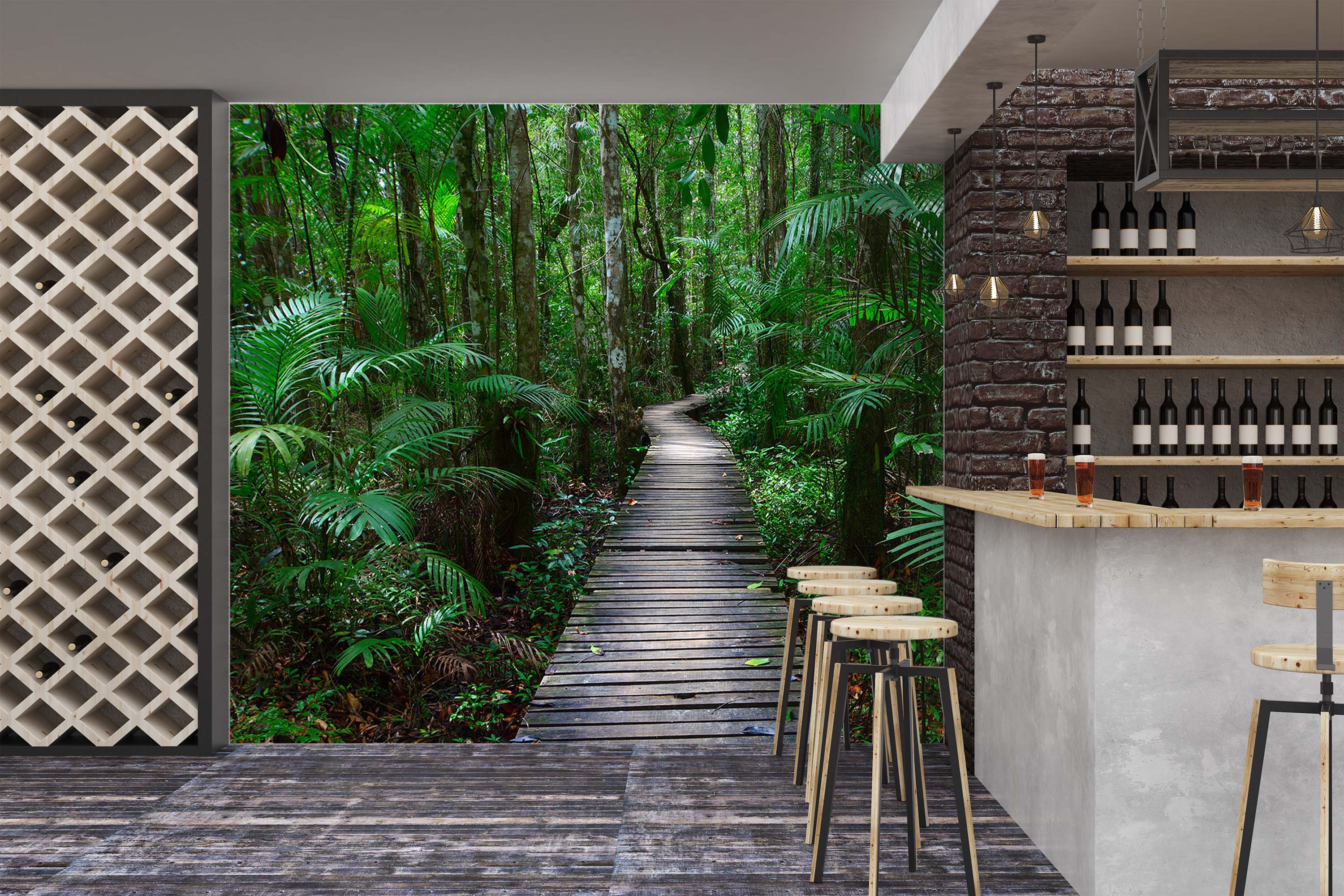 3D Forest Path 326 Wall Murals