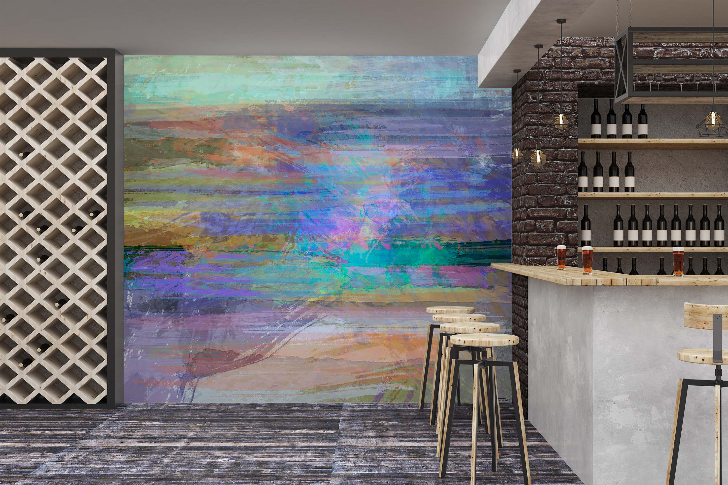 3D Color Sea 1529 Michael Tienhaara Wall Mural Wall Murals