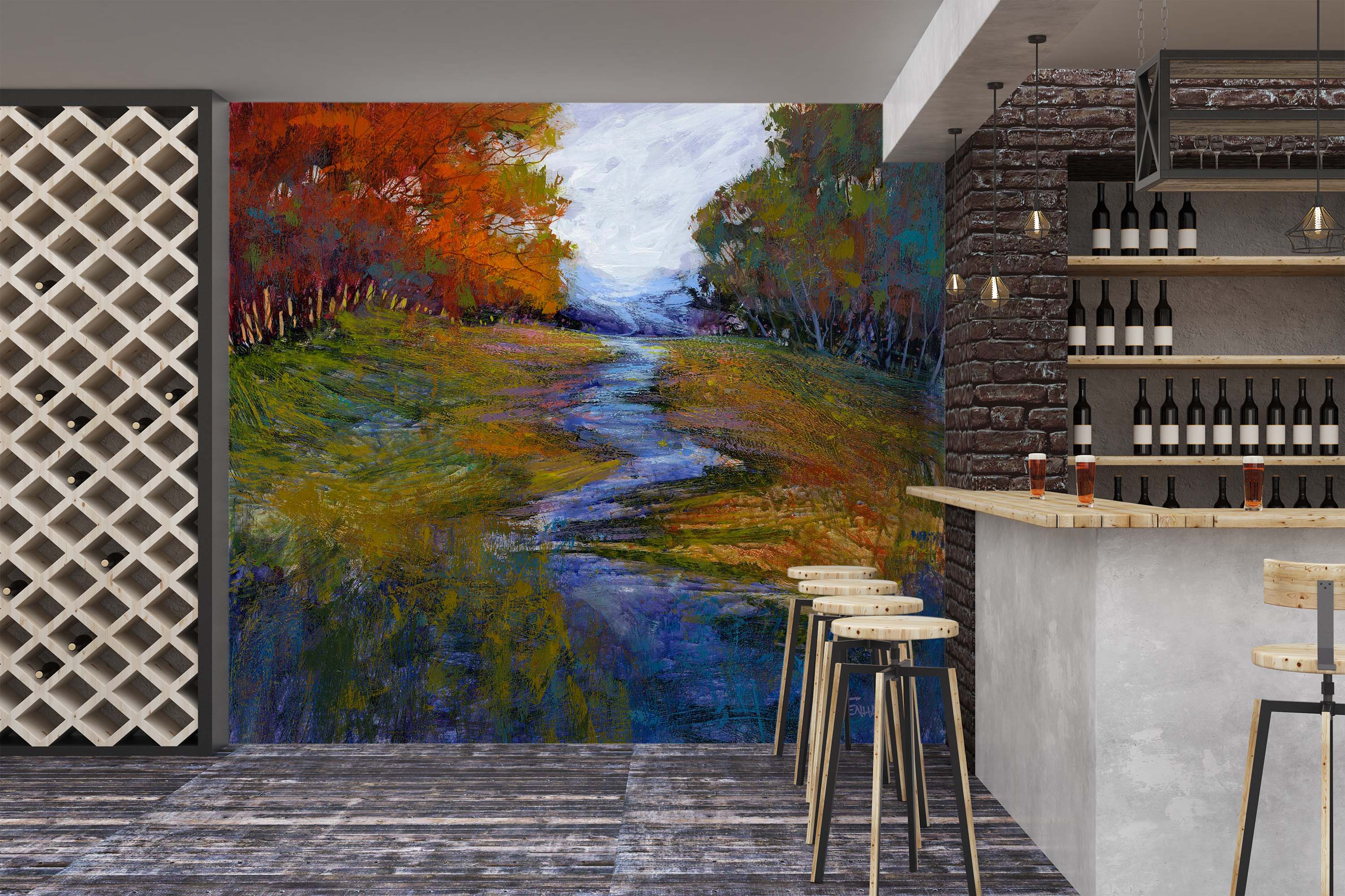 3D Clear Stream 1545 Michael Tienhaara Wall Mural Wall Murals