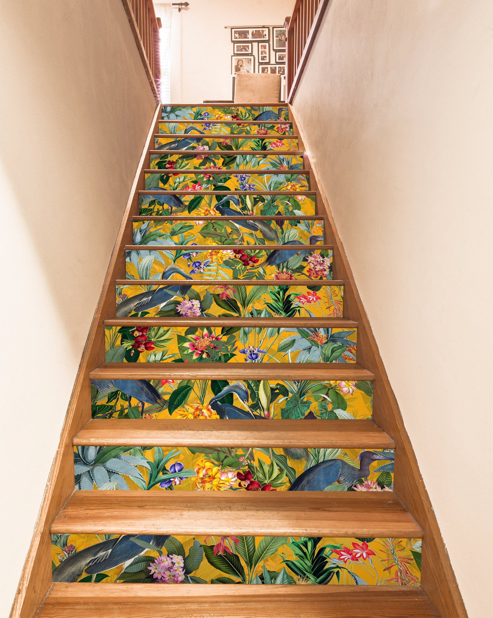 3D Flower Bird Bush 10441 Uta Naumann Stair Risers