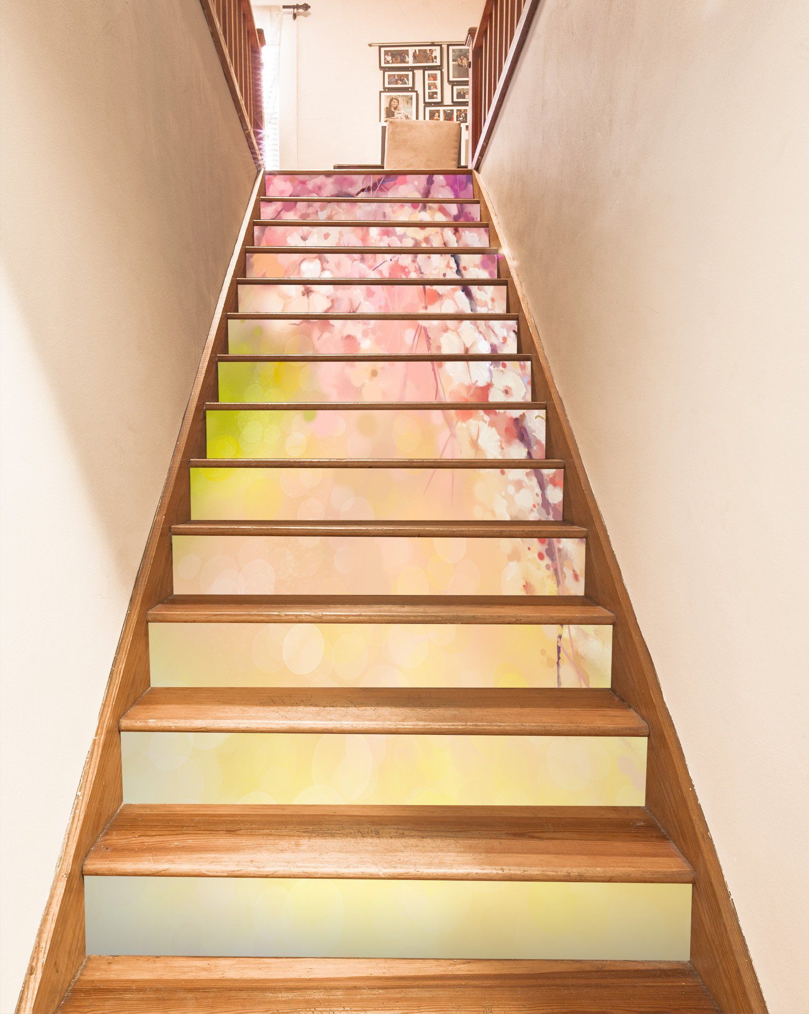 3D Flowers 435 Stair Risers Wallpaper AJ Wallpaper