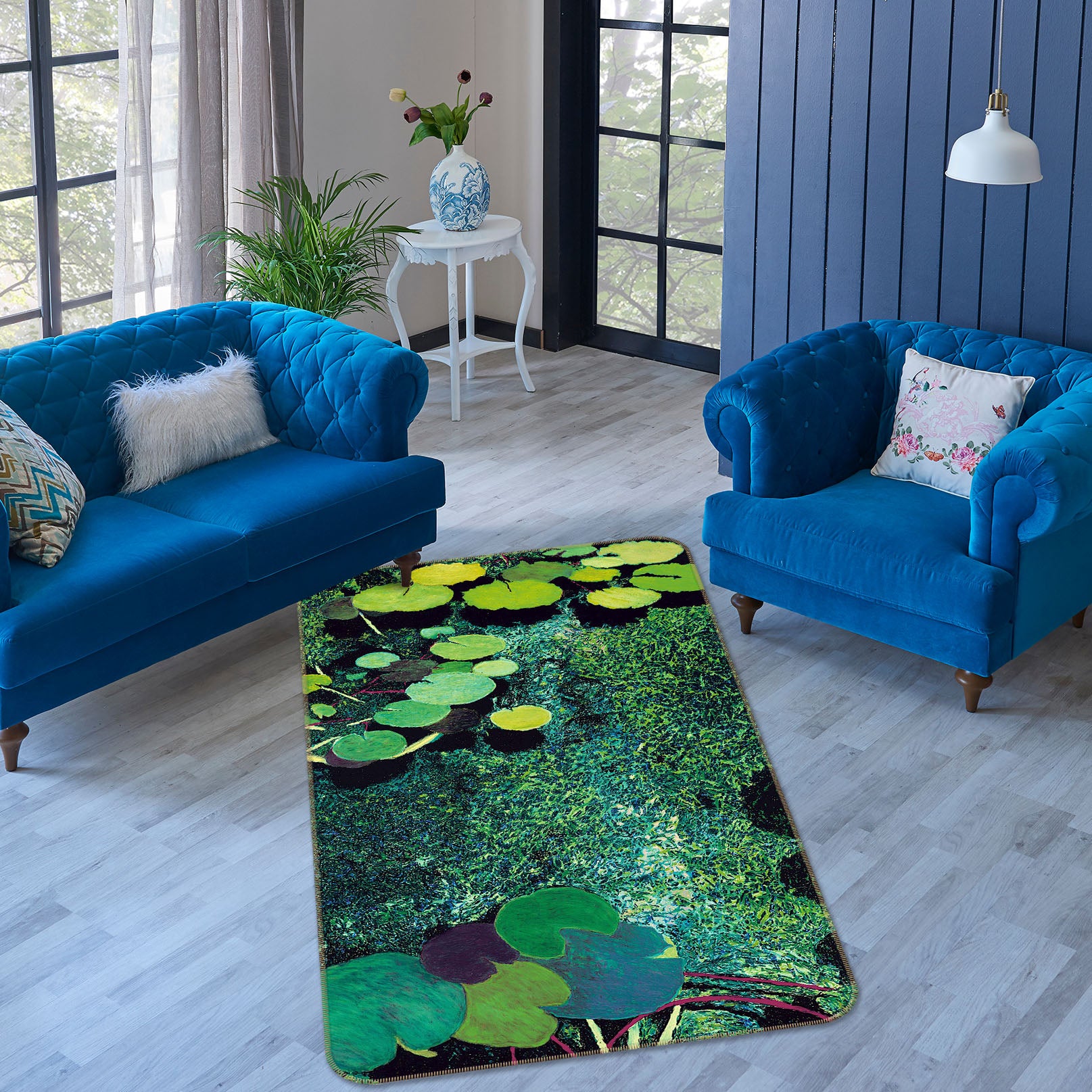 3D Green Park 3035 Allan P. Friedlander Rug Non Slip Rug Mat