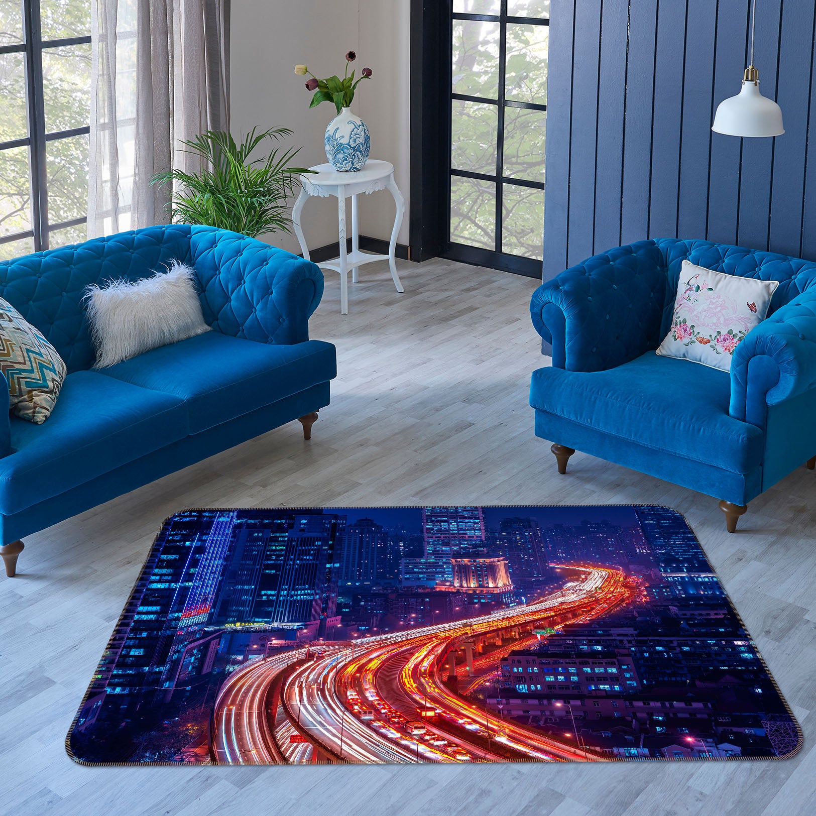 3D Winding Road 1179 Marco Carmassi Rug Non Slip Rug Mat