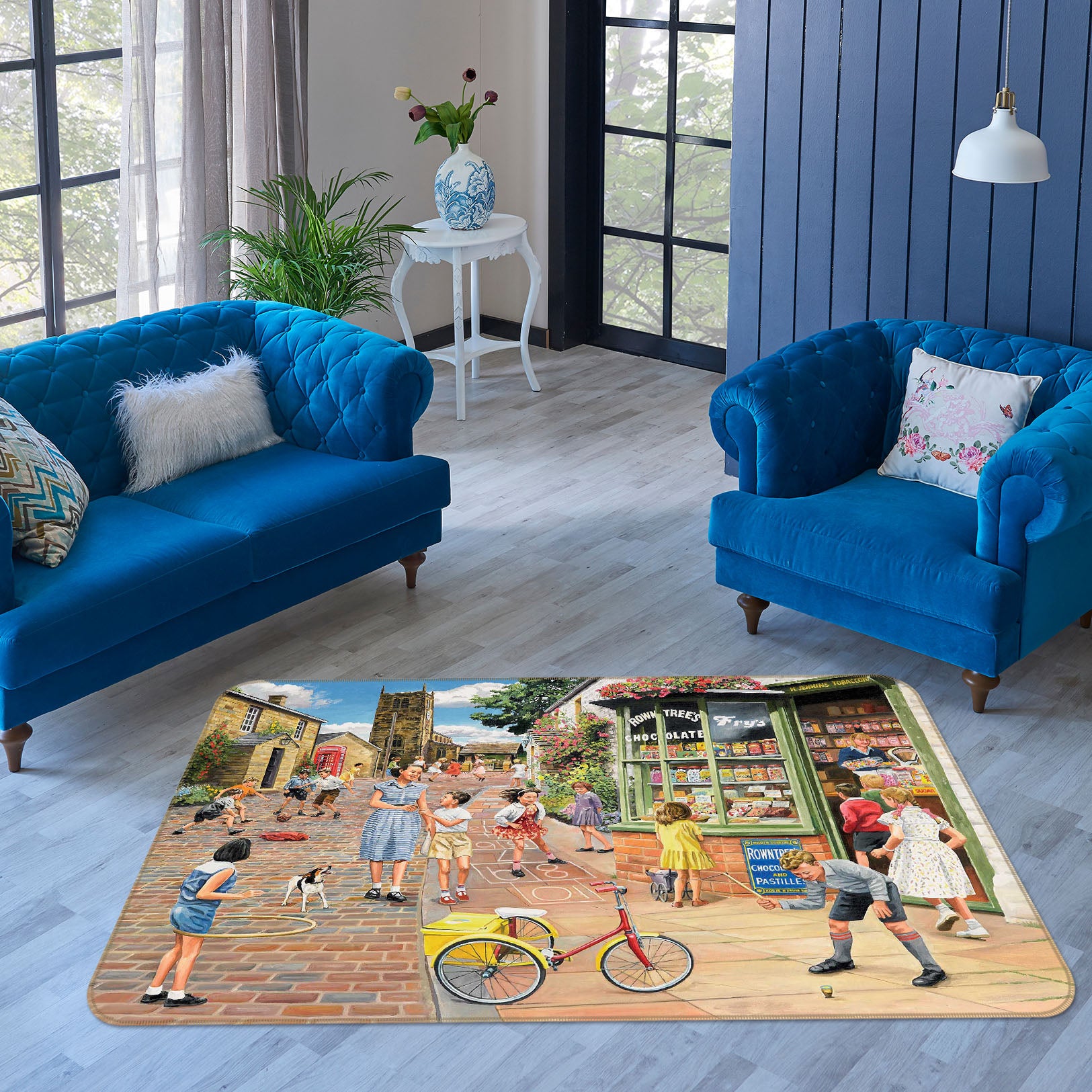3D The Sweet Shop 1118 Trevor Mitchell Rug Non Slip Rug Mat