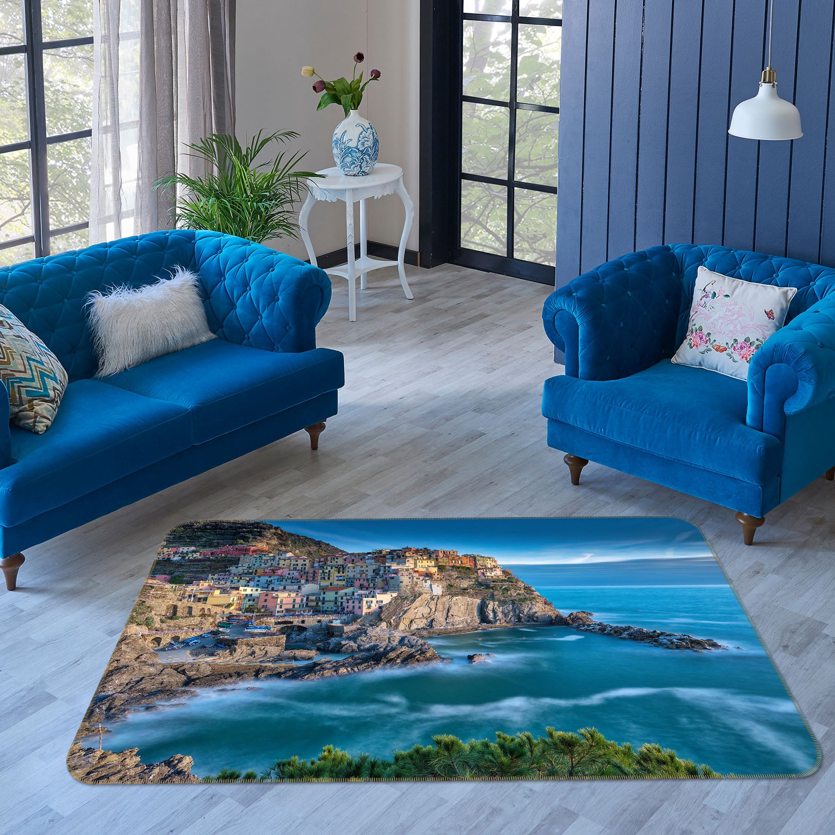 3D Alpine Sea 1113 Marco Carmassi Rug Non Slip Rug Mat