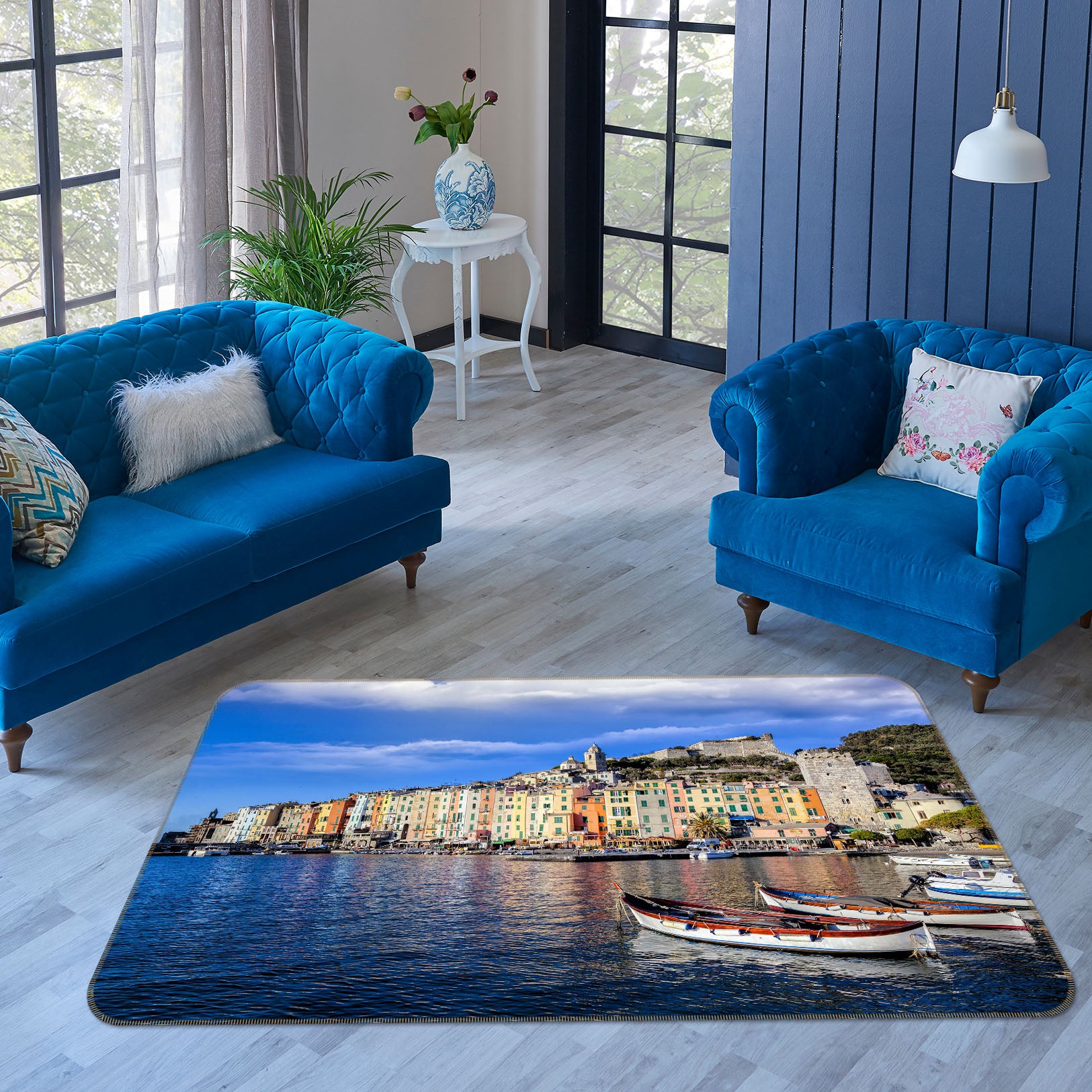 3D Water City 1149 Marco Carmassi Rug Non Slip Rug Mat