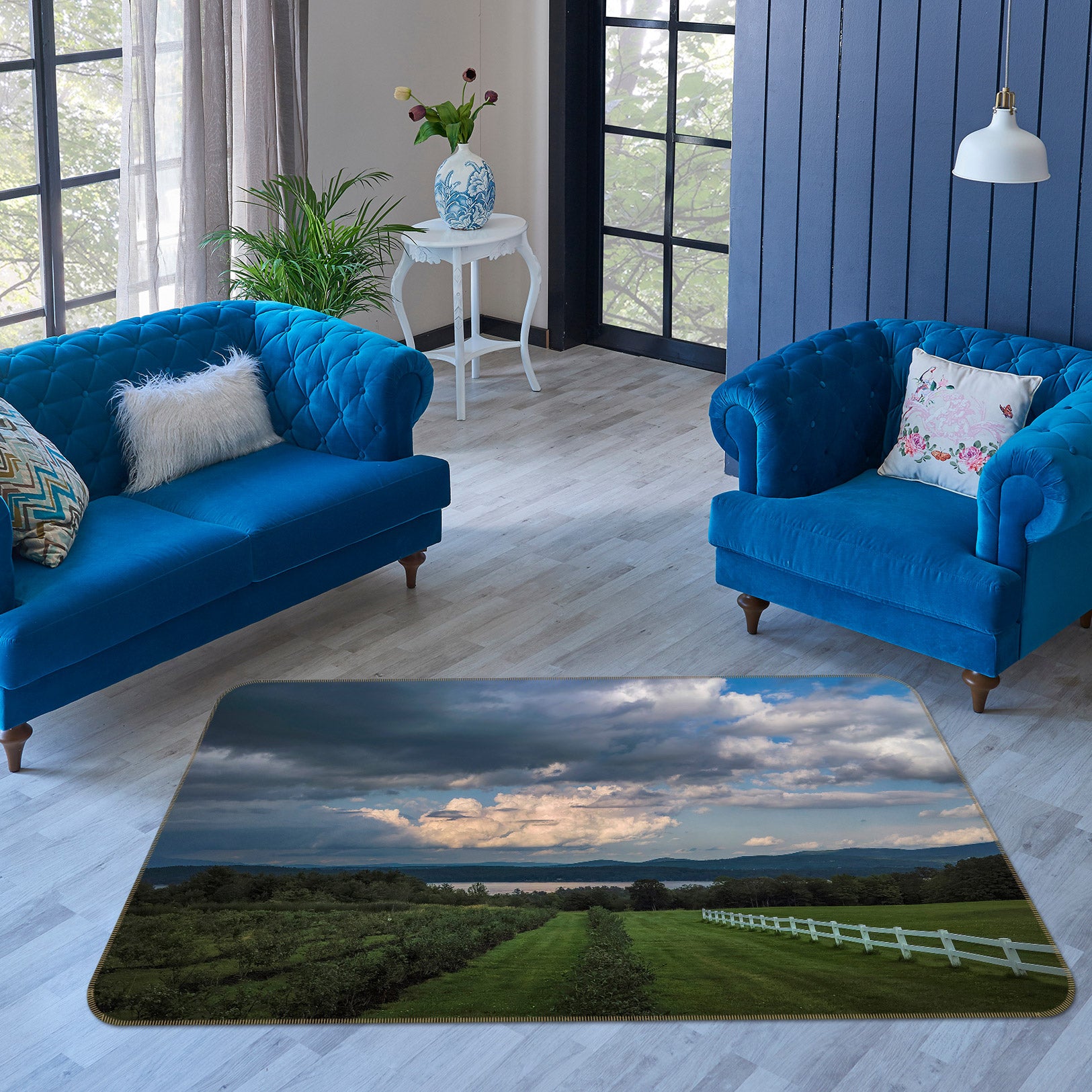 3D Orchard Farm 1006 Jerry LoFaro Rug Non Slip Rug Mat