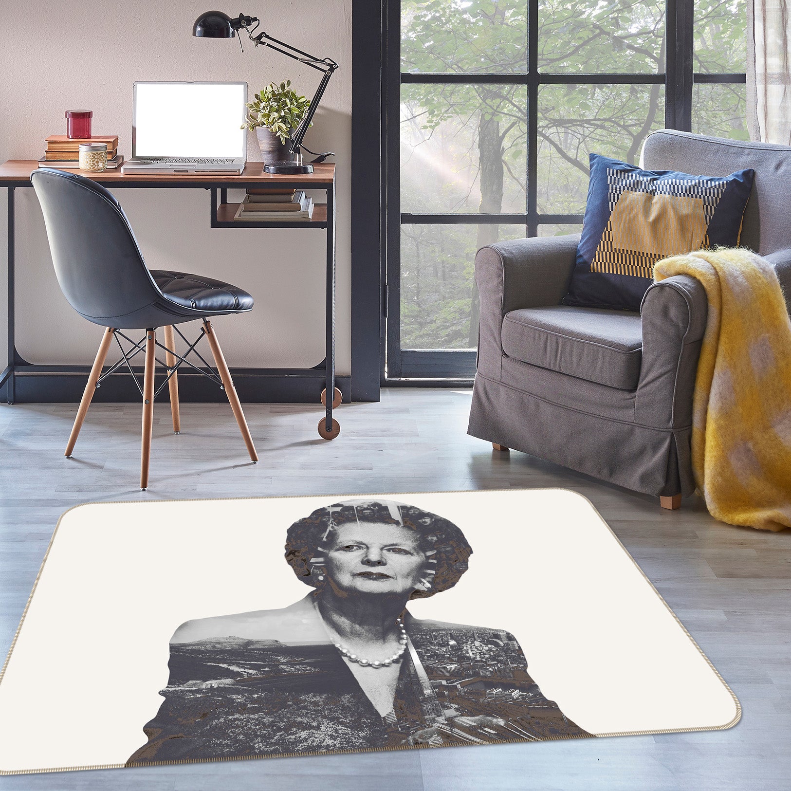 3D Margaretthatcher 1006 Marco Cavazzana Rug Non Slip Rug Mat