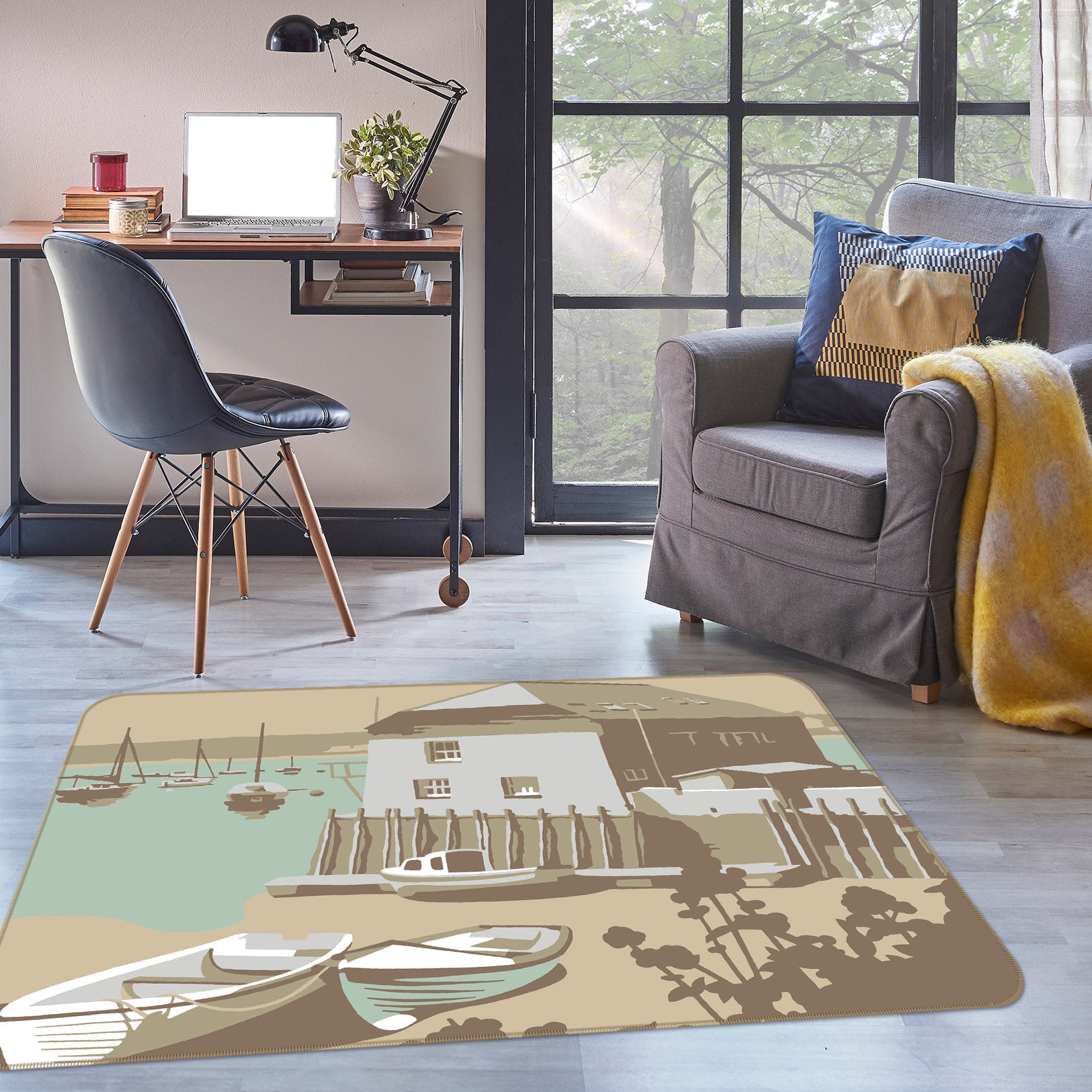 3D Rock 1166 Steve Read Rug Non Slip Rug Mat