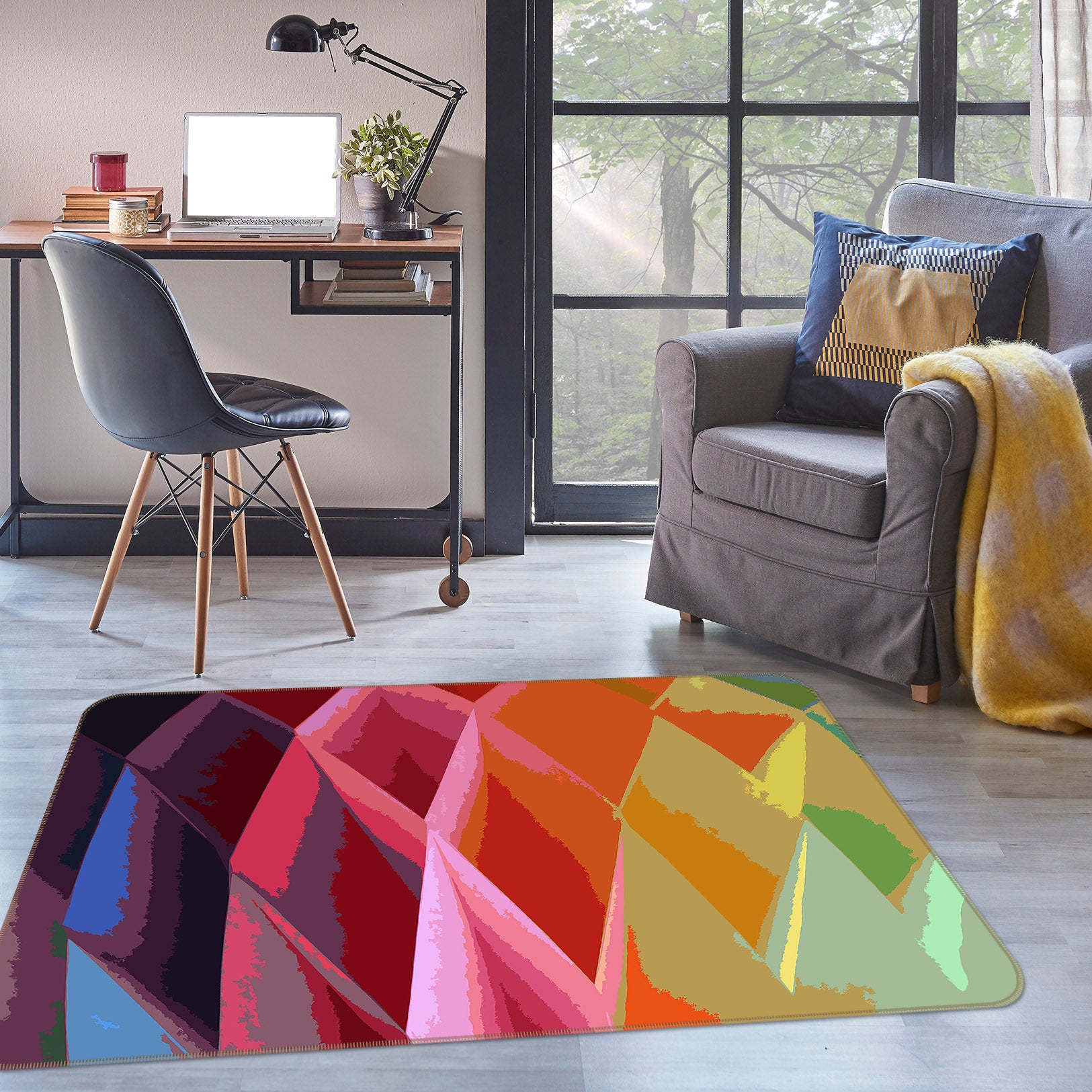 3D Color Pineapple 71014 Shandra Smith Rug Non Slip Rug Mat