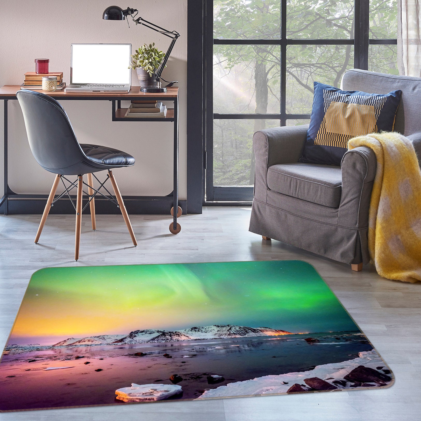 3D Colorful Light 1143 Marco Carmassi Rug Non Slip Rug Mat