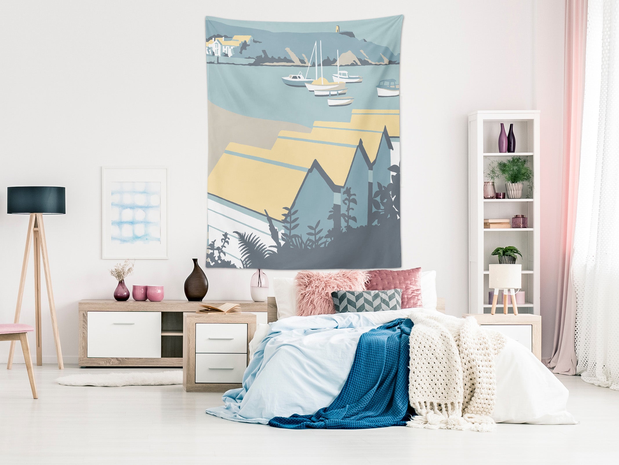 3D Yellow House 5319 Steve Read Tapestry Hanging Cloth Hang