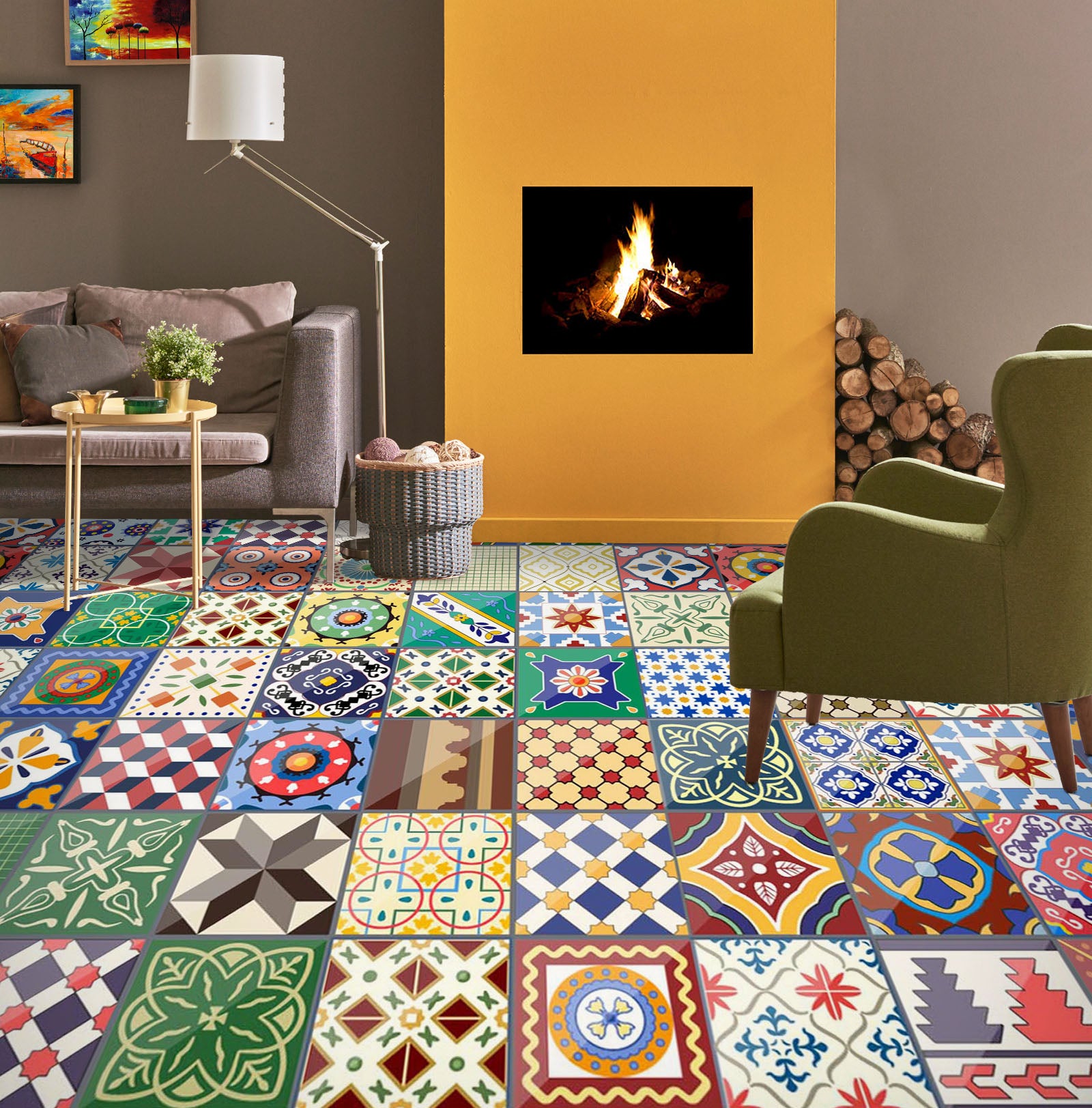 3D Different Patterns 906 Floor Mural Wallpaper Murals Rug & Mat Print Epoxy waterproof bath floor