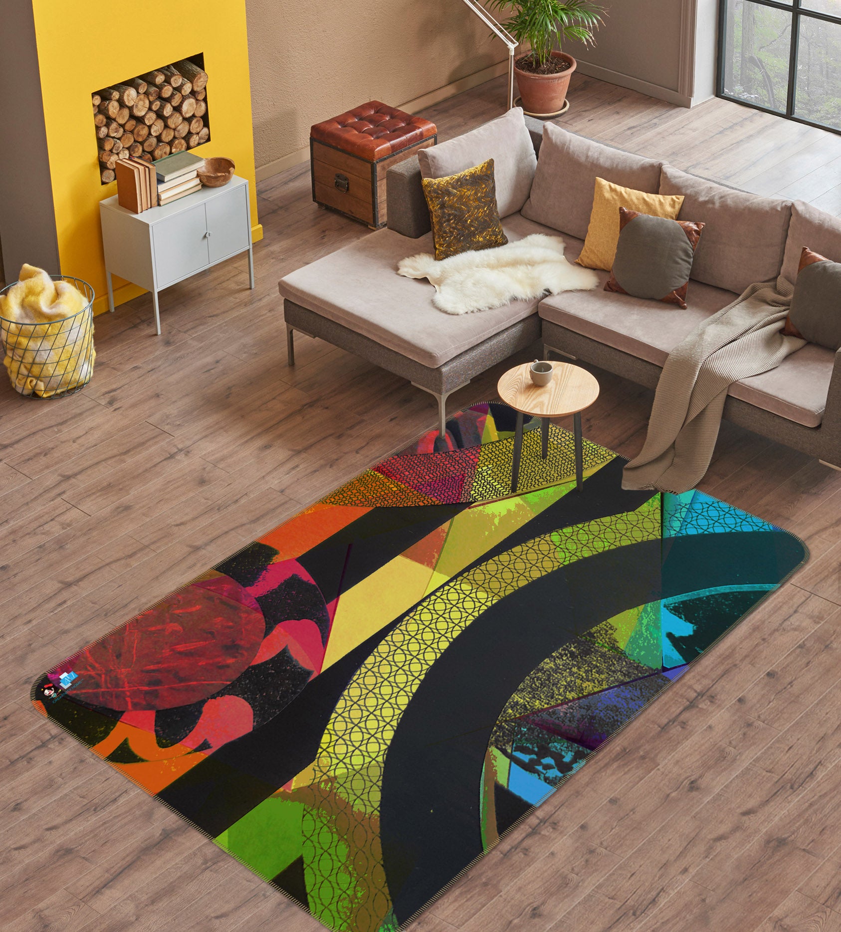 3D Texture Pattern Color 19167 Shandra Smith Rug Non Slip Rug Mat