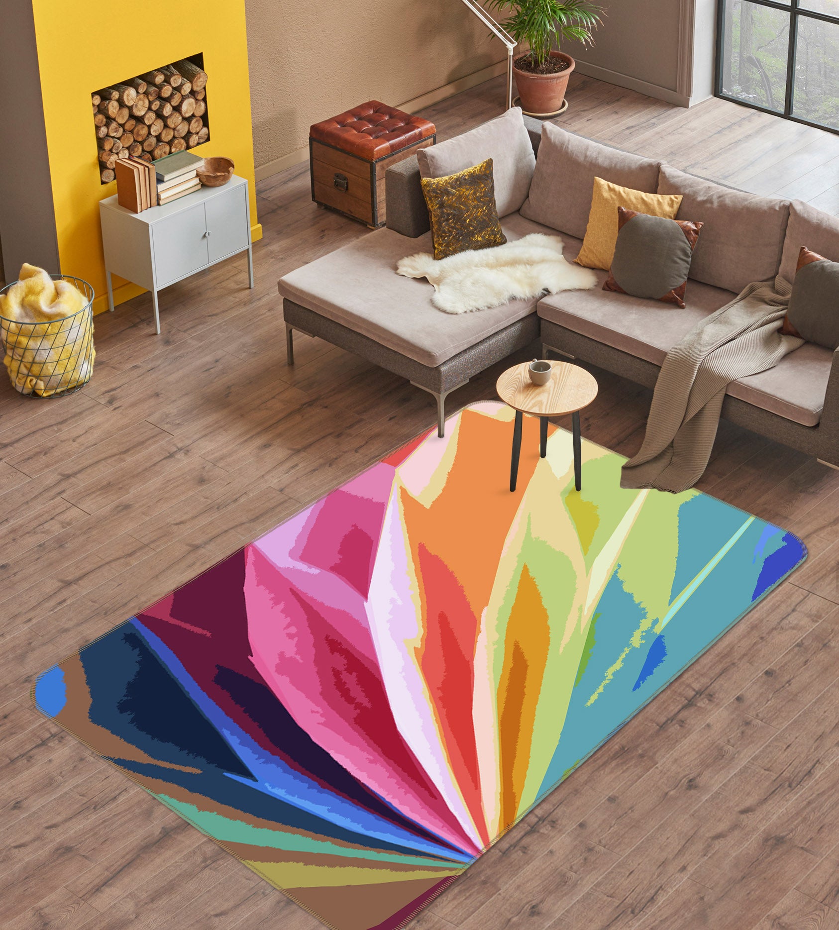 3D Colored 71031 Shandra Smith Rug Non Slip Rug Mat