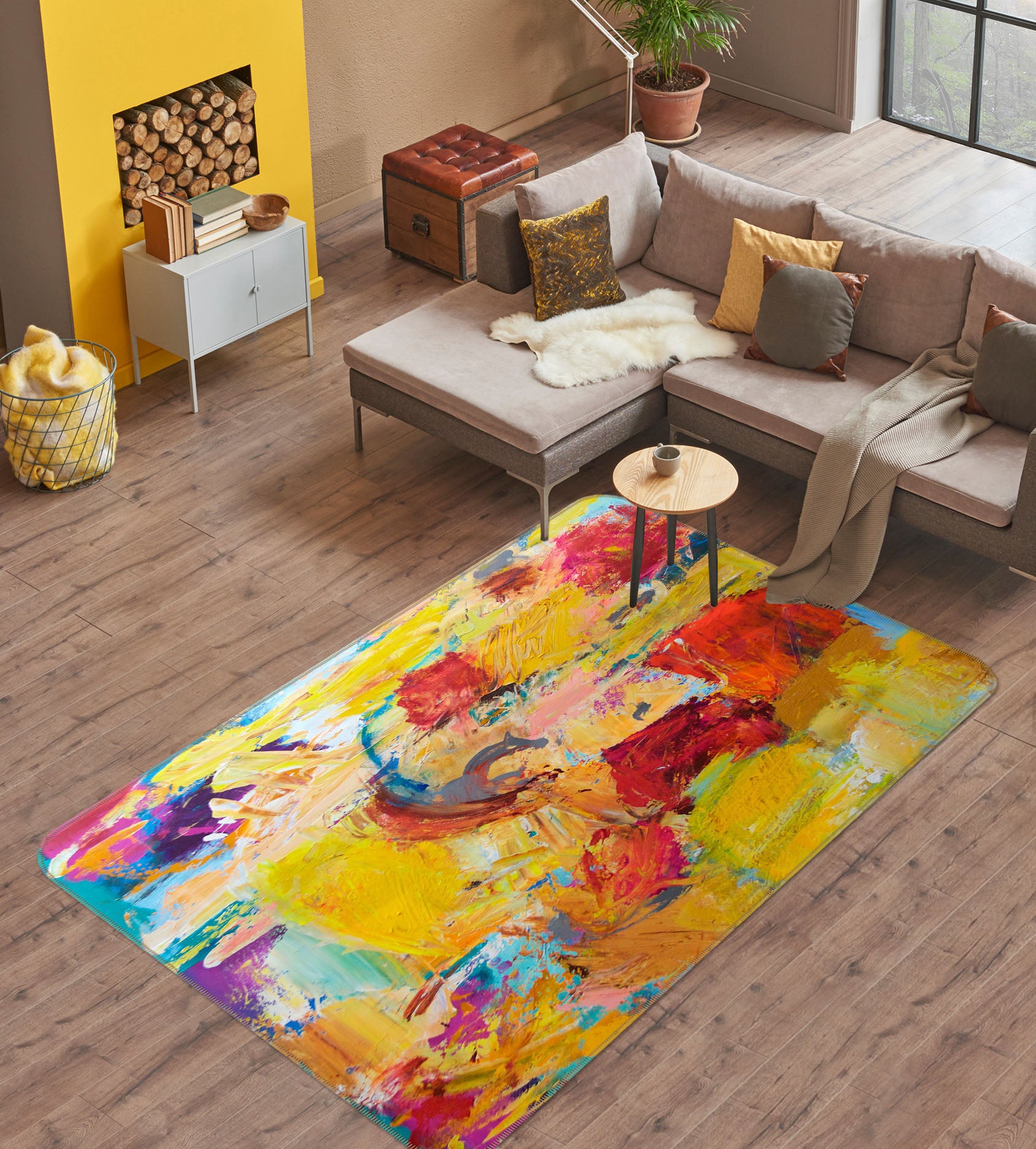 3D Abstract Art 1093 Allan P. Friedlander Rug Non Slip Rug Mat