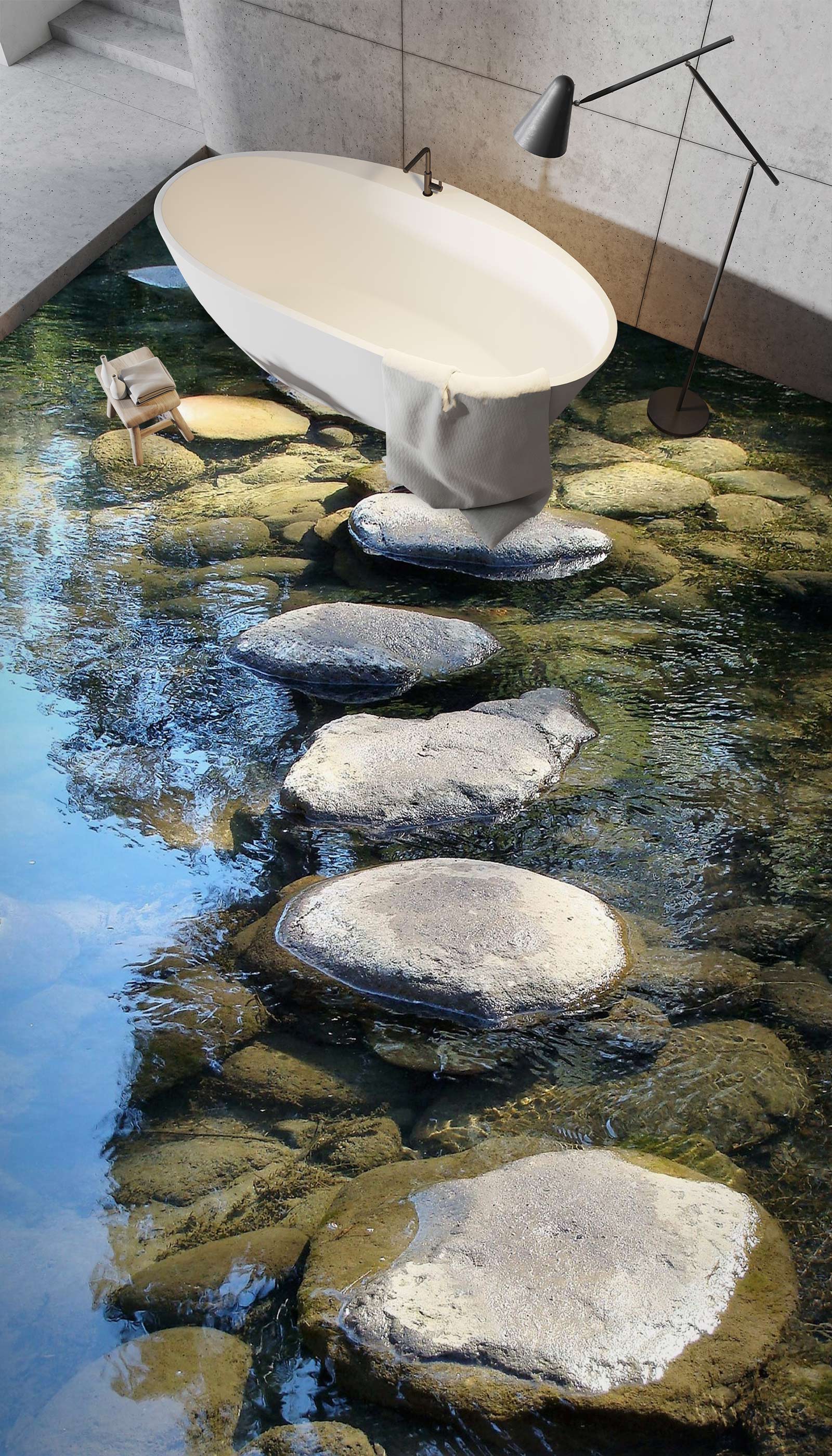 3D Plain Stone Road 176 Floor Mural Wallpaper Murals Rug & Mat Print Epoxy waterproof bath floor