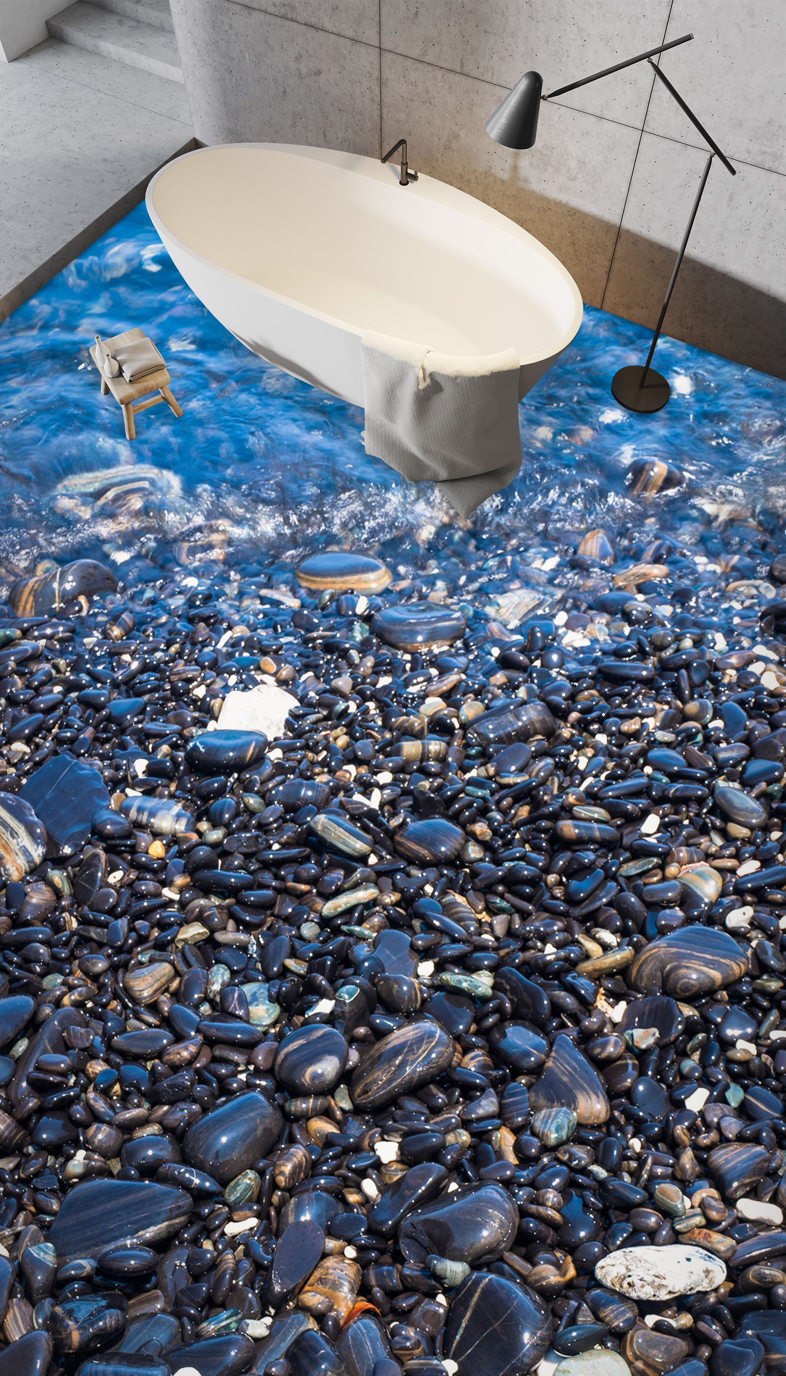 3D Fantasy Sea 883 Floor Mural Wallpaper Murals Rug & Mat Print Epoxy waterproof bath floor